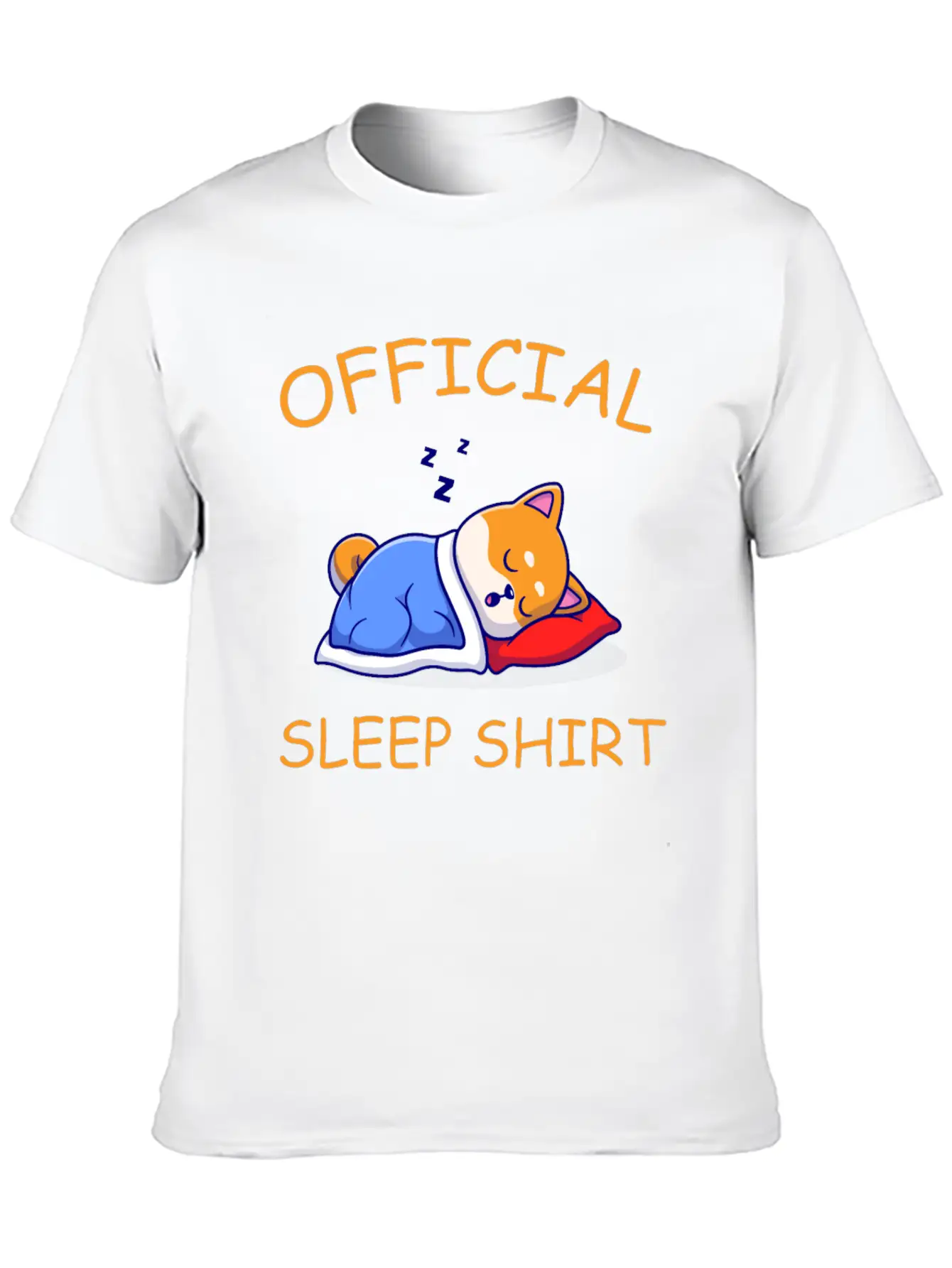 Official Sleep Shirt Lightweight Cotton T-Shirt – Daily Comfort Graphic Shirt