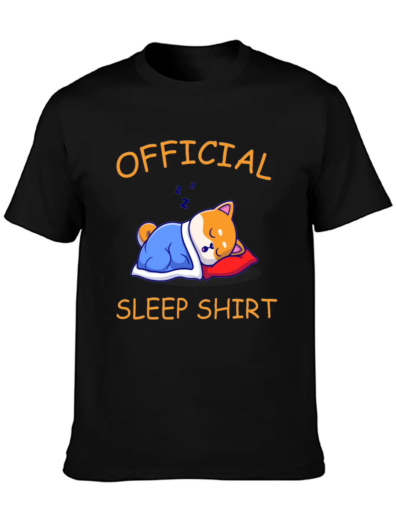 Official Sleep Shirt Lightweight Cotton T-Shirt – Daily Comfort Graphic Shirt
