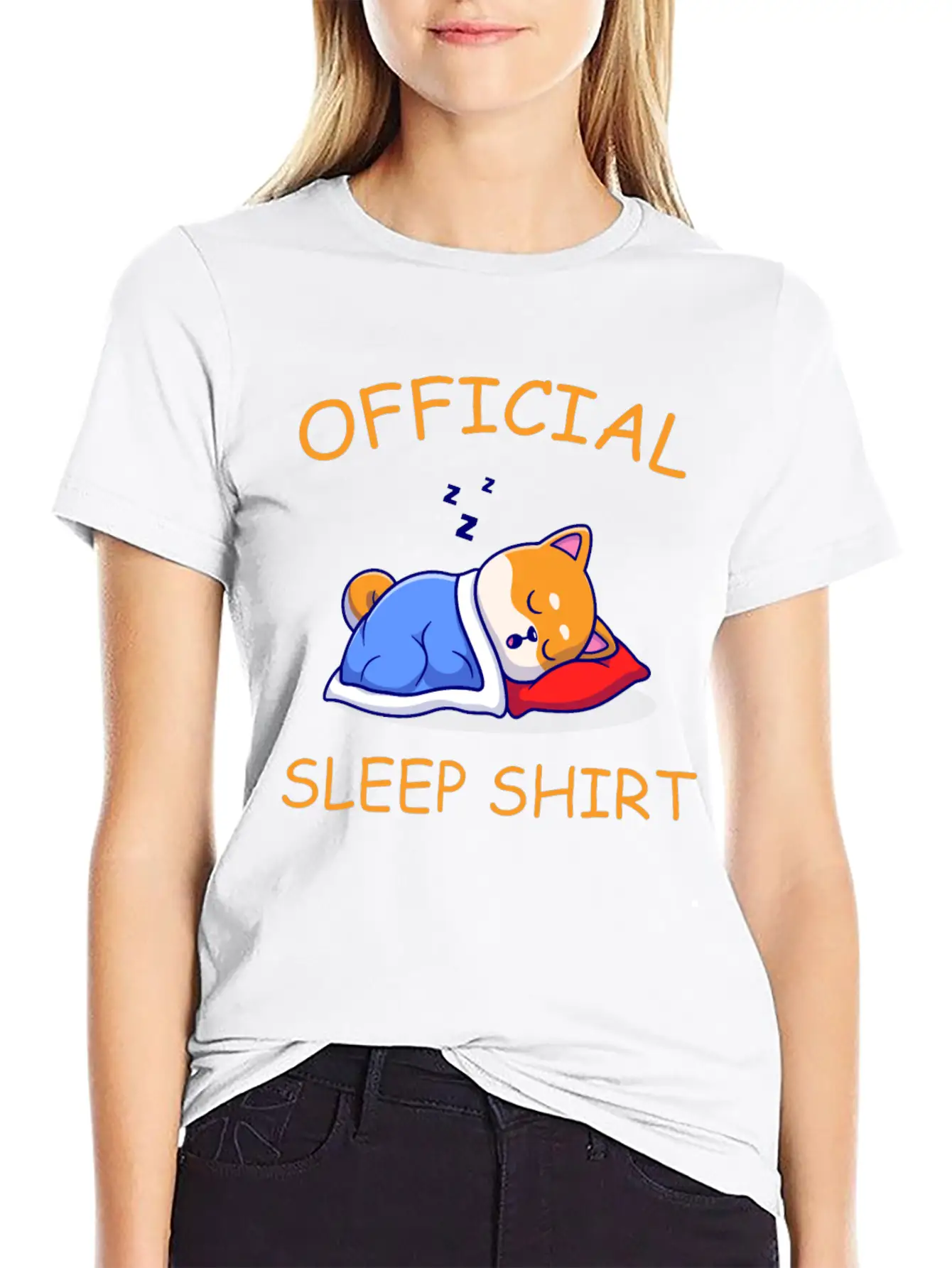 Official Sleep Shirt Lightweight Cotton T-Shirt – Daily Comfort Graphic Shirt