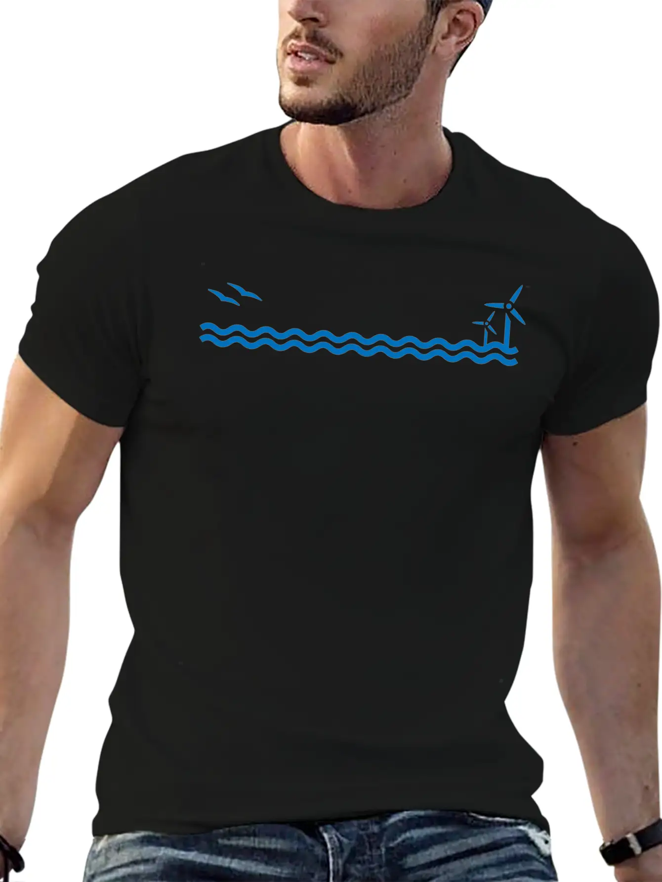 Offshore Wind Lightweight Cotton T-Shirt – Daily Comfort Graphic Shirt