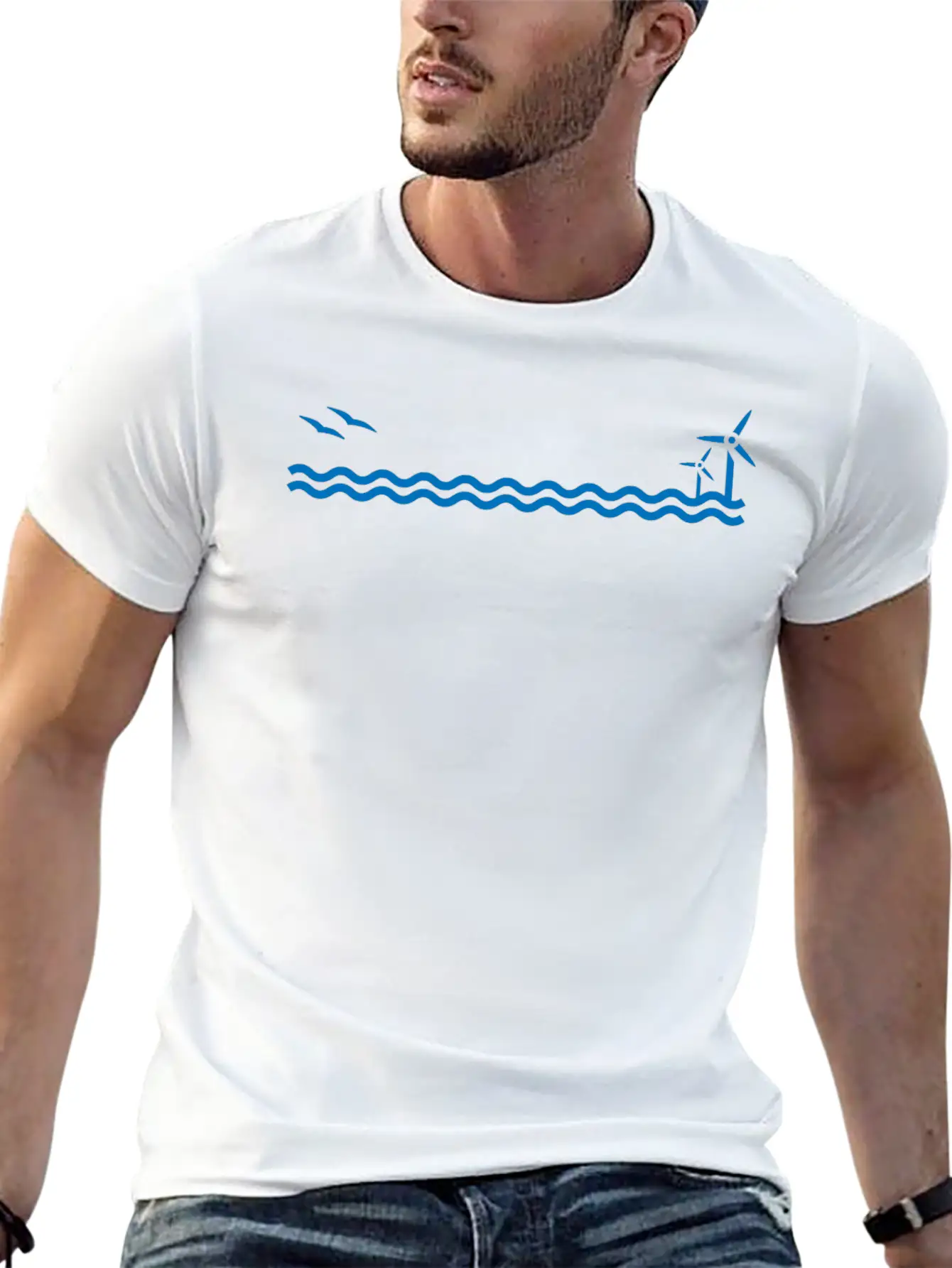 Offshore Wind Lightweight Cotton T-Shirt – Daily Comfort Graphic Shirt