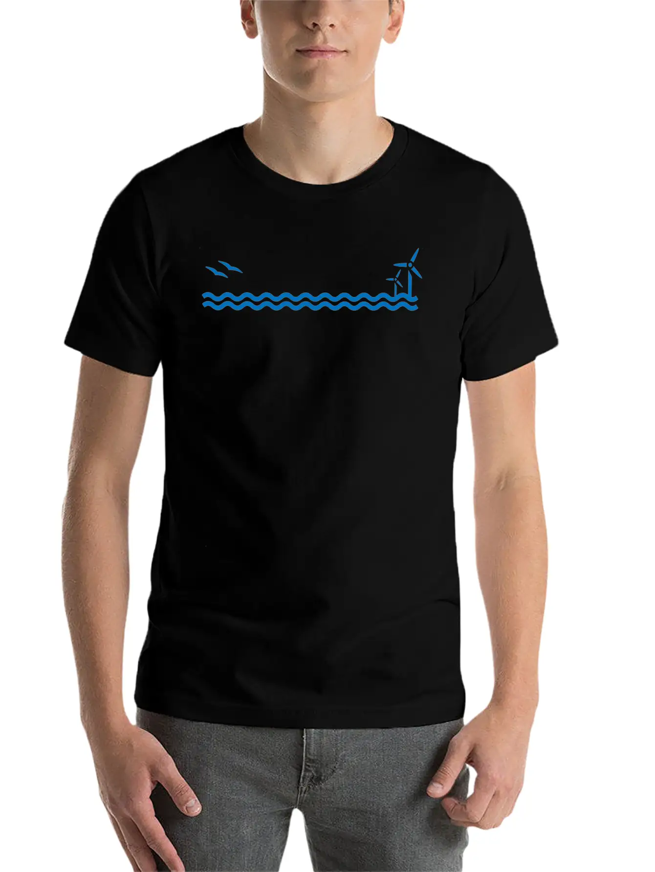 Offshore Wind Lightweight Cotton T-Shirt – Daily Comfort Graphic Shirt