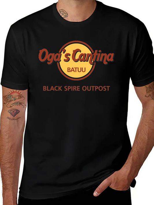 Oga's Cantina (HRC) Modern Fit Casual T-Shirt – Clean And Versatile Design