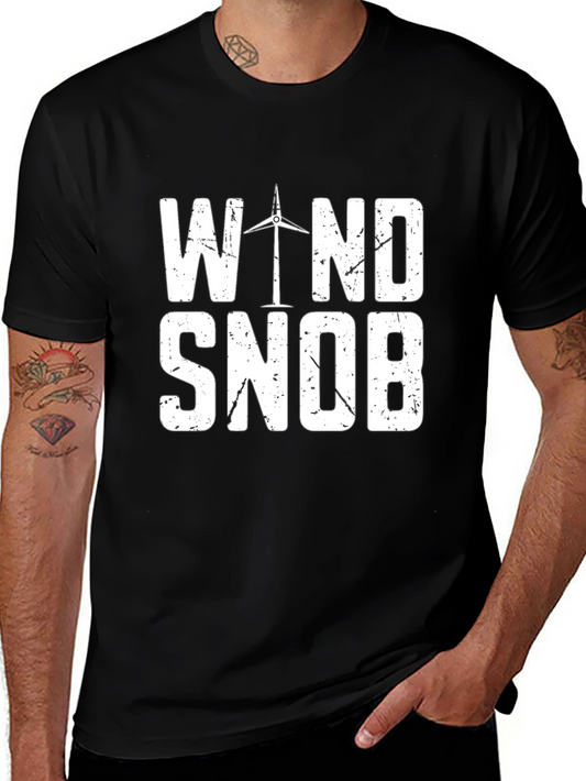Wind Snob T-Shirt - Renewable Energy Advocate Tee