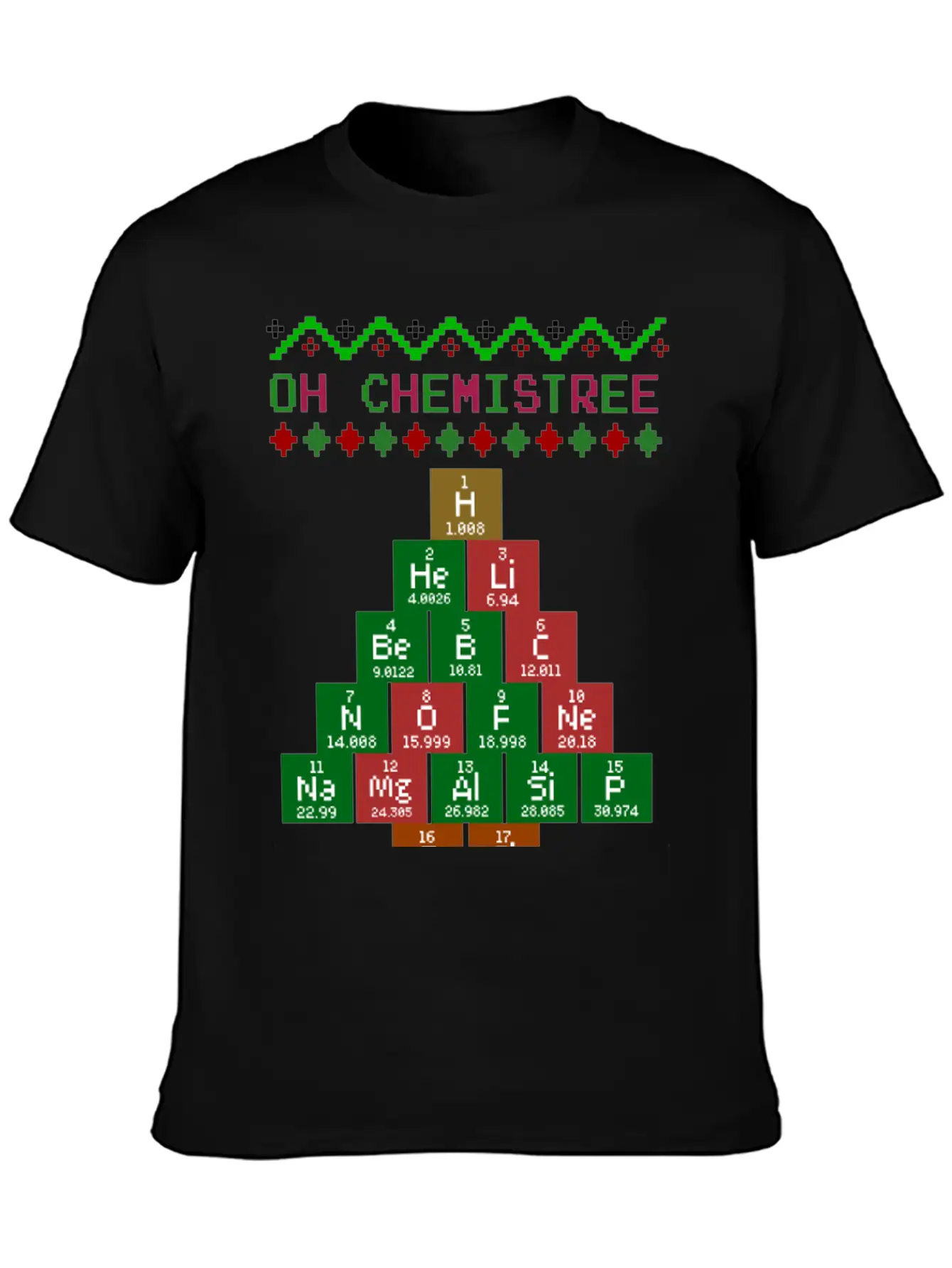 Oh Chemistree Ugly Christmas Sweater For Chemists Unisex Casual T-Shirt – Clean Design For Daily Comfort
