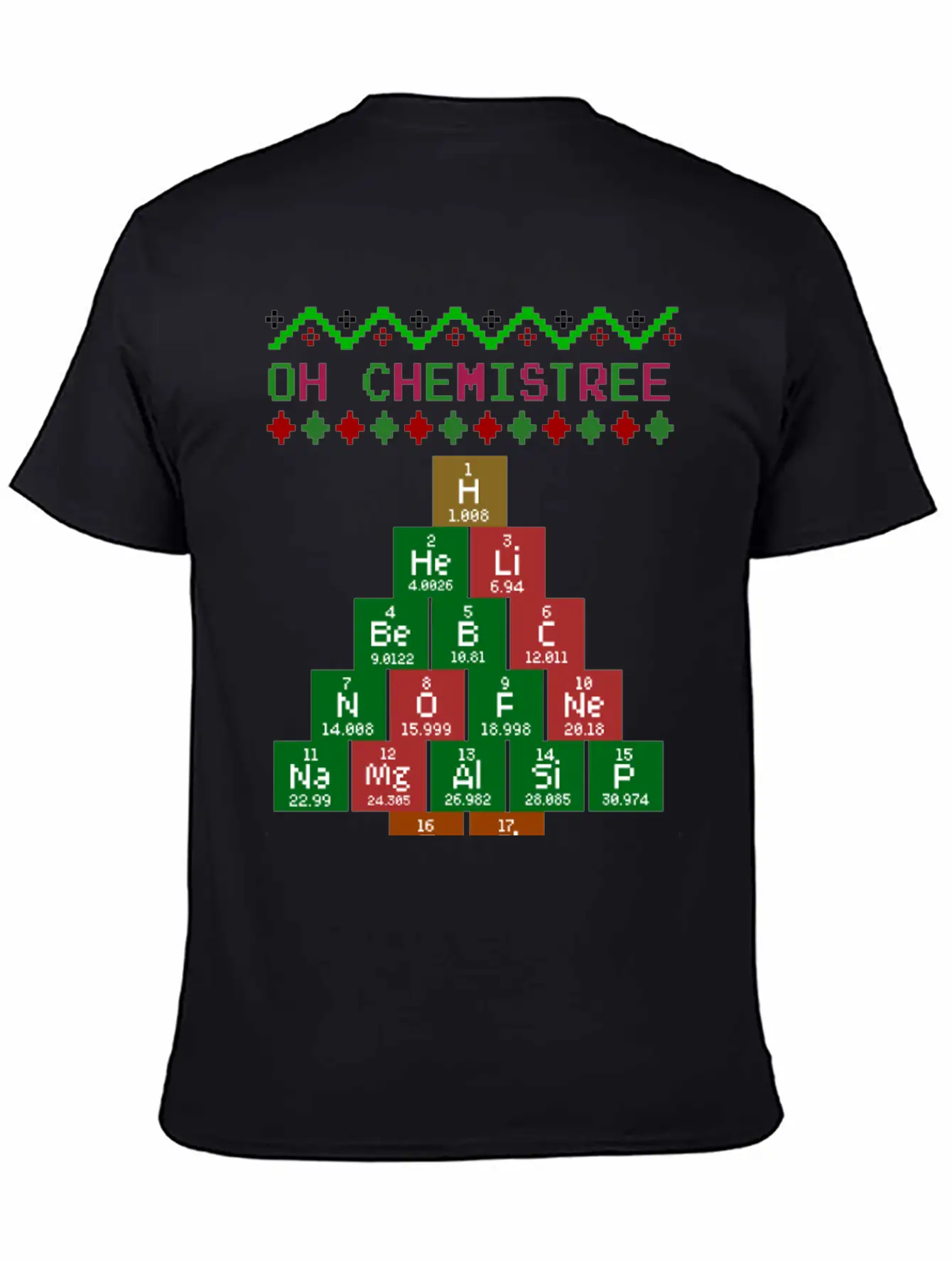 Oh Chemistree Ugly Christmas Sweater For Chemists Unisex Casual T-Shirt – Clean Design For Daily Comfort
