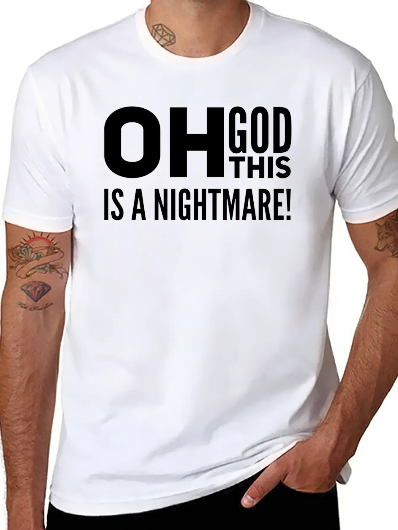 Oh God, This Is A Nightmare! Funny Pessimistic Essential Cotton Tee For Daily Outfits – Unisex Style