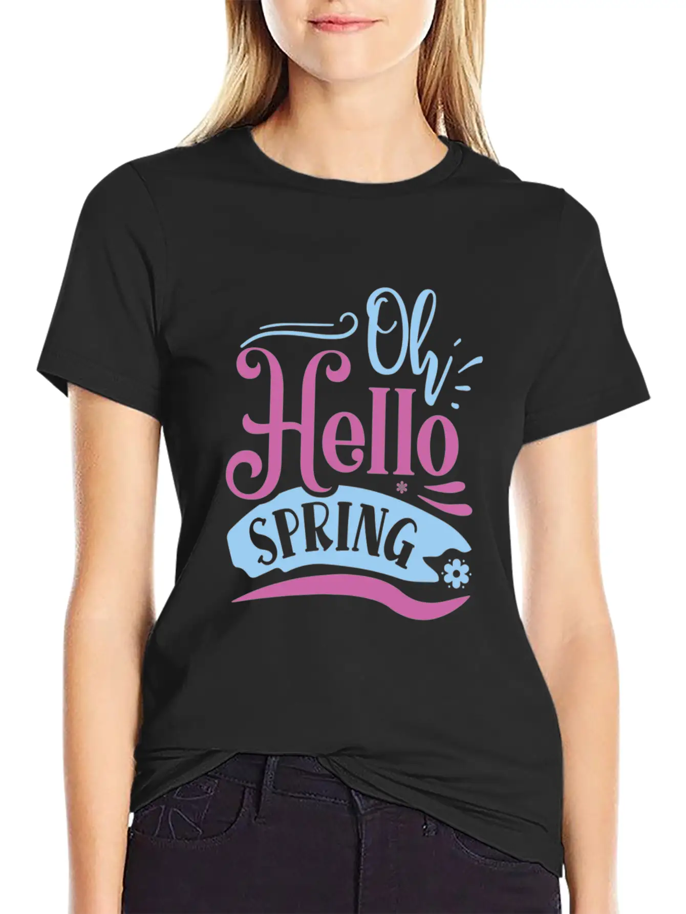 Oh Hello Spring 01 Modern Fit Casual T-Shirt – Clean And Versatile Design