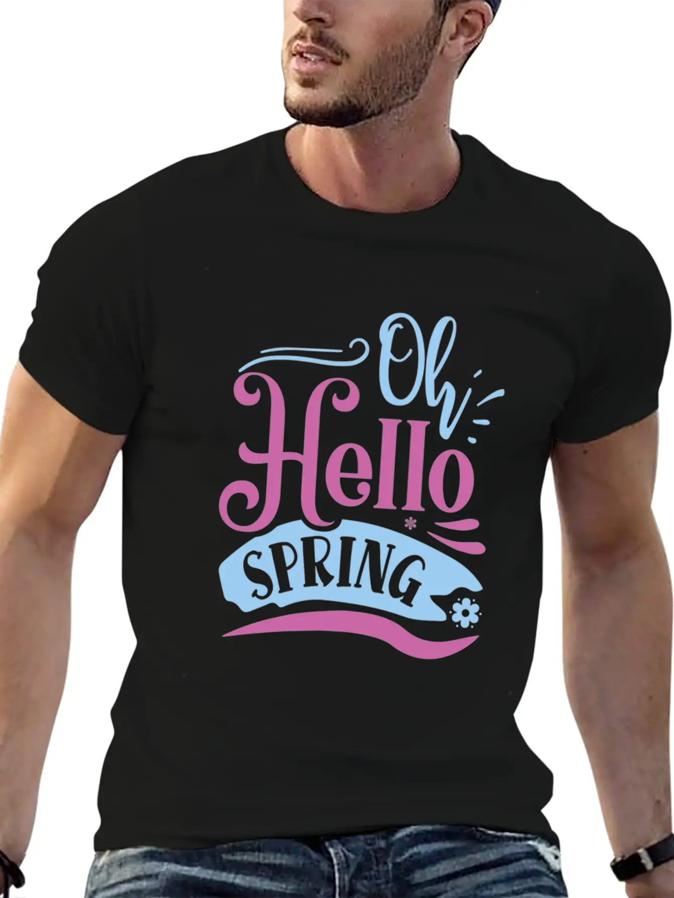 Oh Hello Spring 01 Modern Fit Casual T-Shirt – Clean And Versatile Design