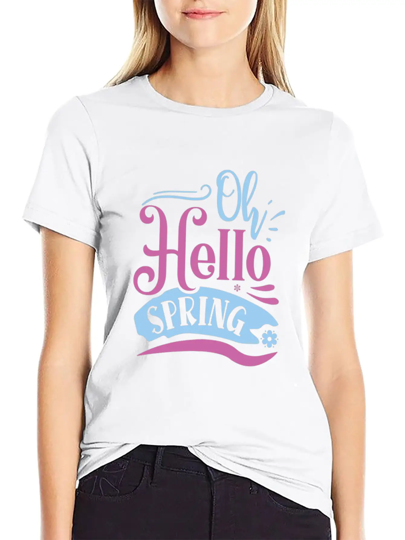 Oh Hello Spring 01 Modern Fit Casual T-Shirt – Clean And Versatile Design