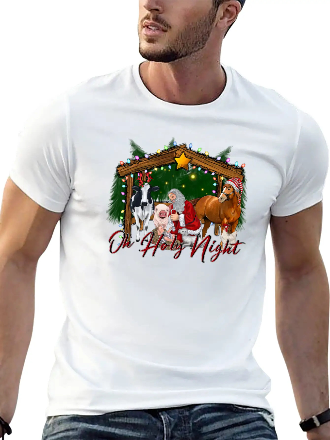 Oh Holy Night Modern Fit Casual T-Shirt ��� Clean And Versatile Design