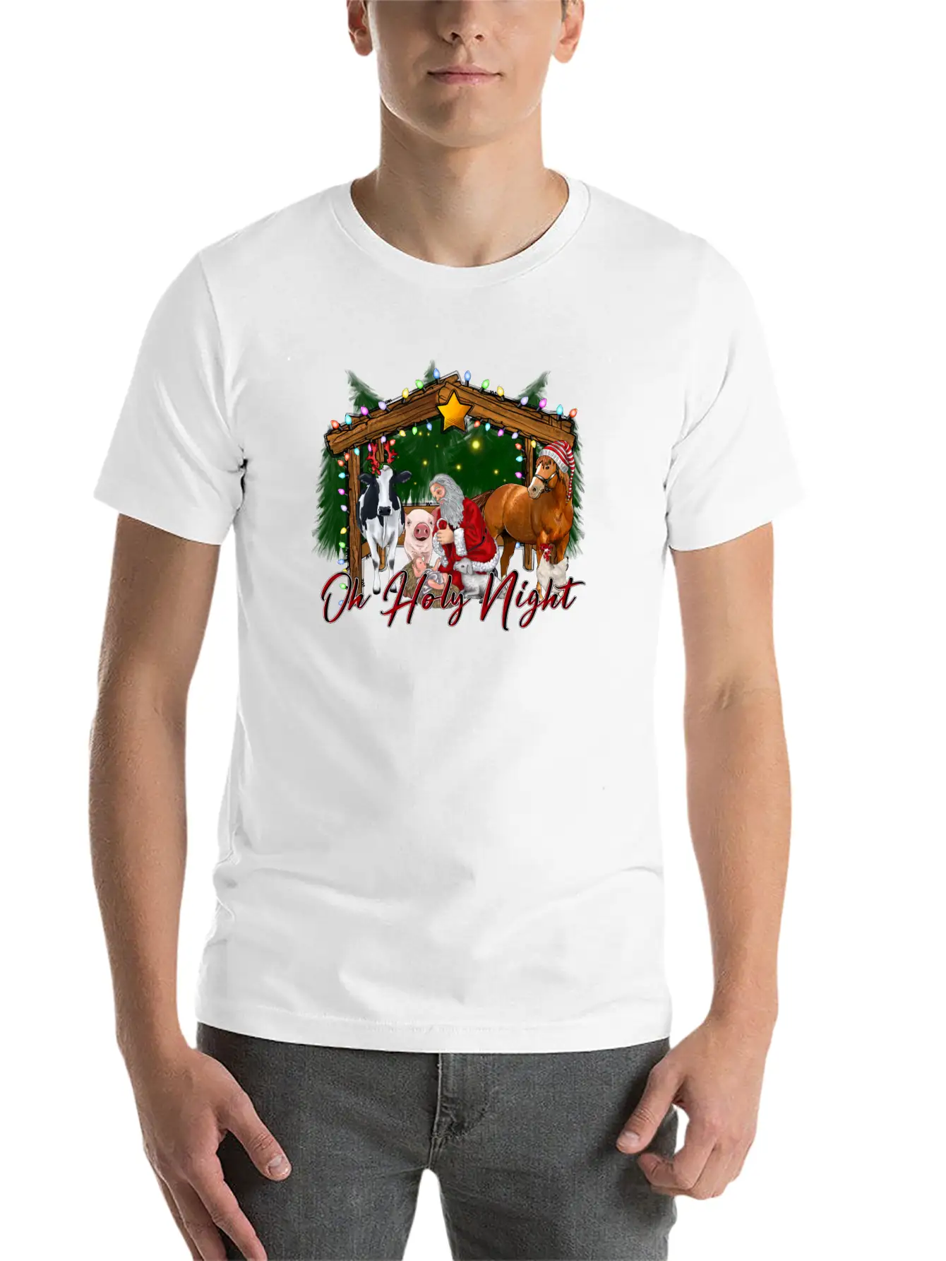 Oh Holy Night Modern Fit Casual T-Shirt ��� Clean And Versatile Design
