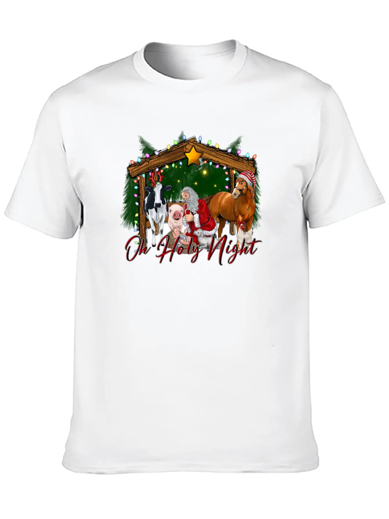 Oh Holy Night Modern Fit Casual T-Shirt ��� Clean And Versatile Design