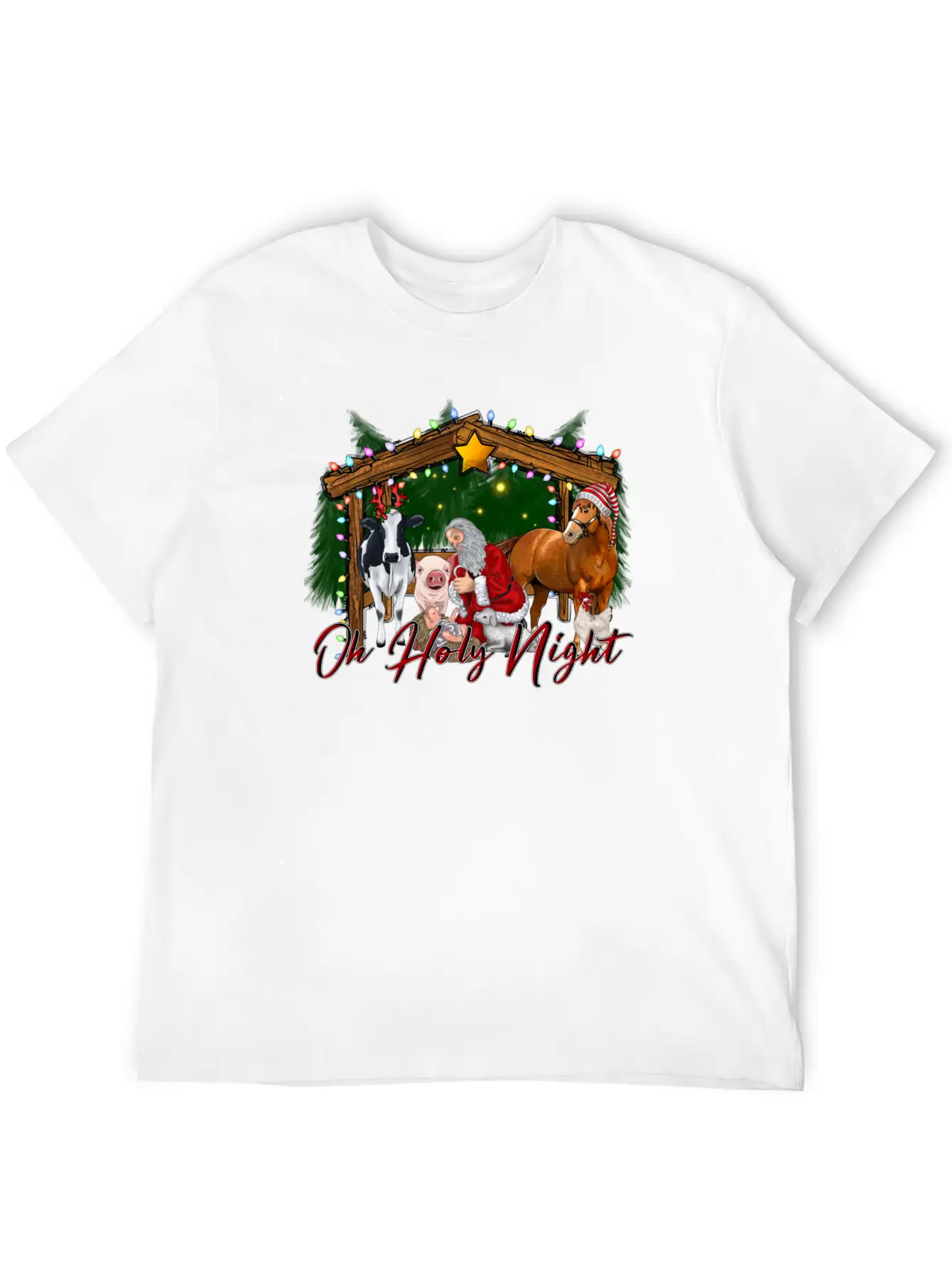 Oh Holy Night Modern Fit Casual T-Shirt ��� Clean And Versatile Design