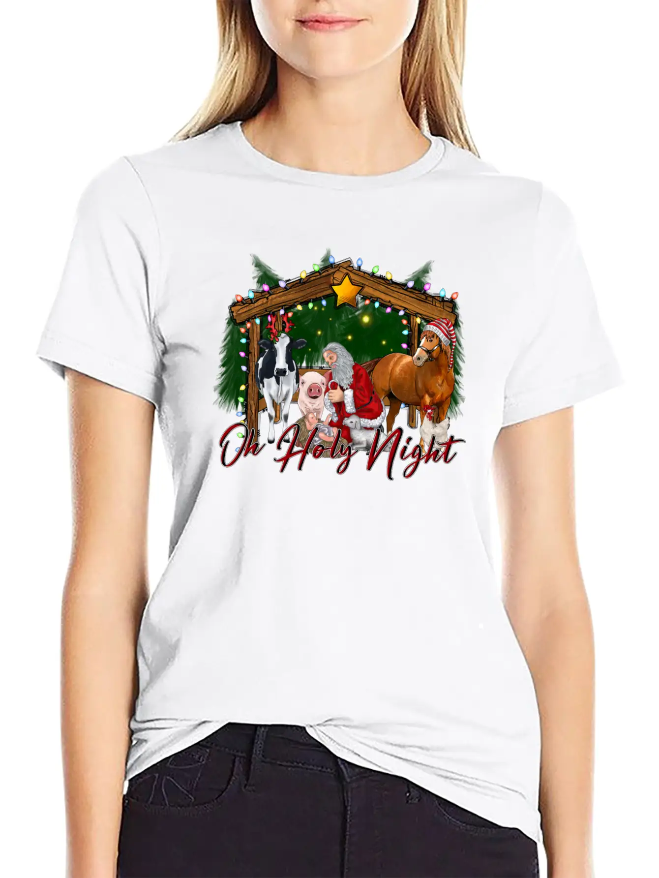 Oh Holy Night Modern Fit Casual T-Shirt ��� Clean And Versatile Design