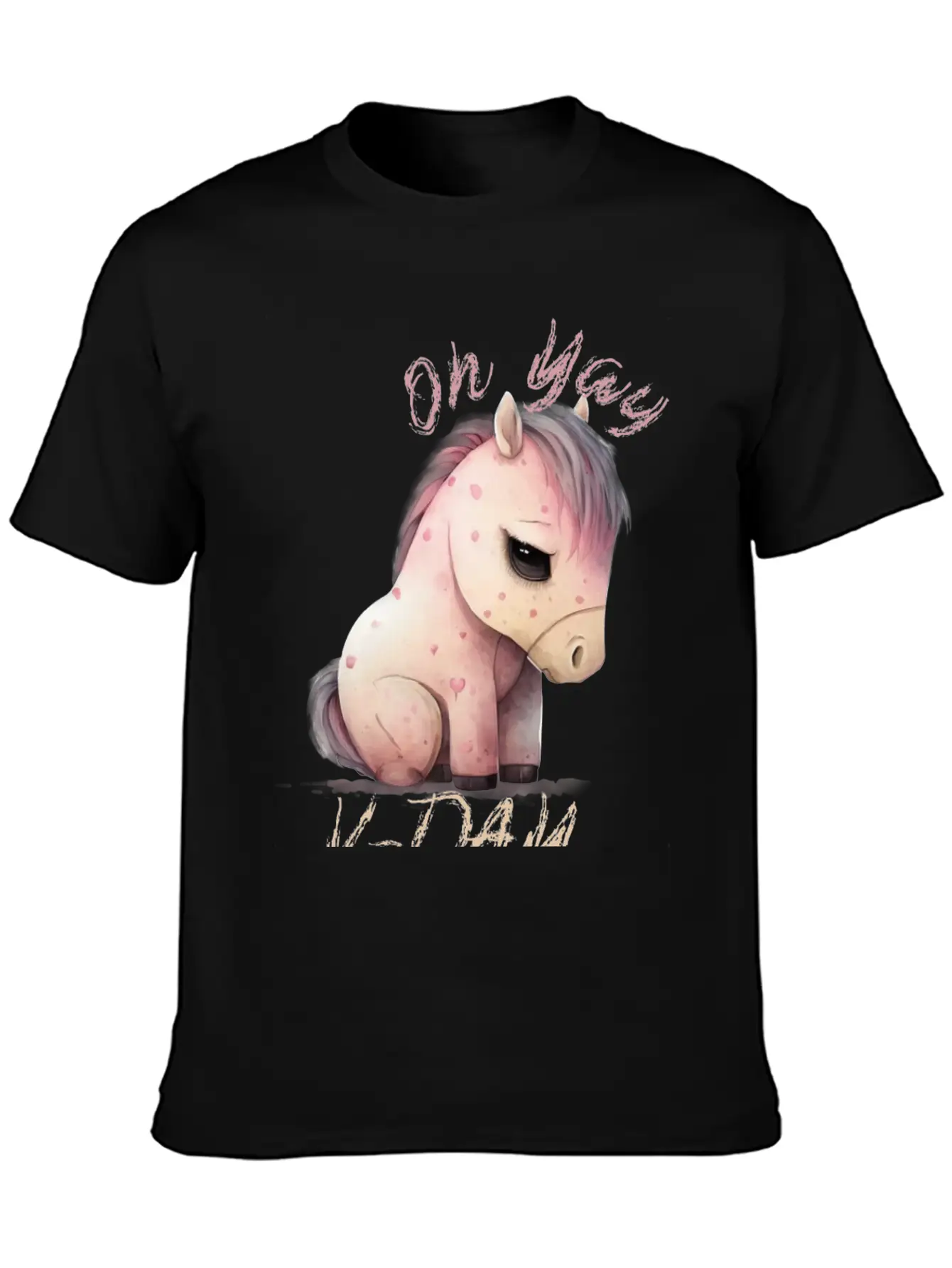 Oh Yay V-day Horse Unisex Casual T-Shirt – Clean Design For Daily Comfort