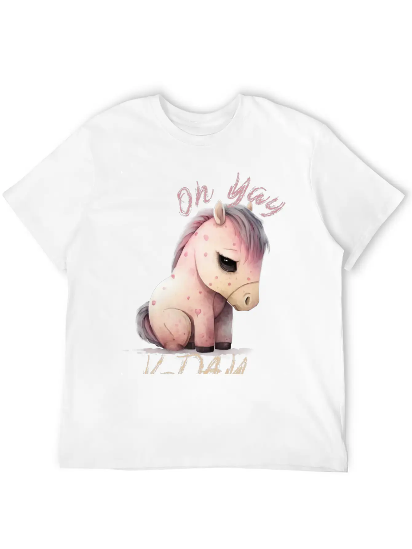 Oh Yay V-day Horse Unisex Casual T-Shirt – Clean Design For Daily Comfort