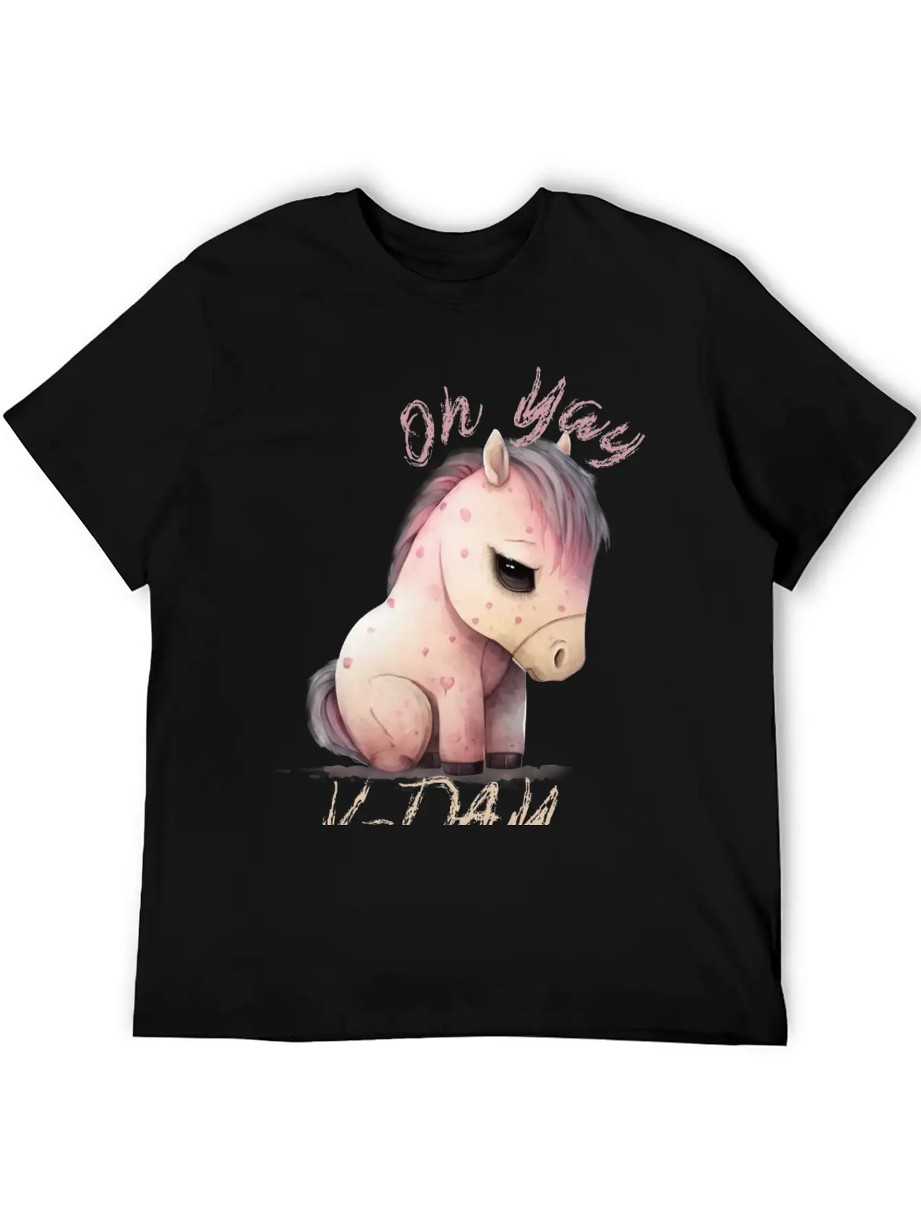 Oh Yay V-day Horse Unisex Casual T-Shirt – Clean Design For Daily Comfort