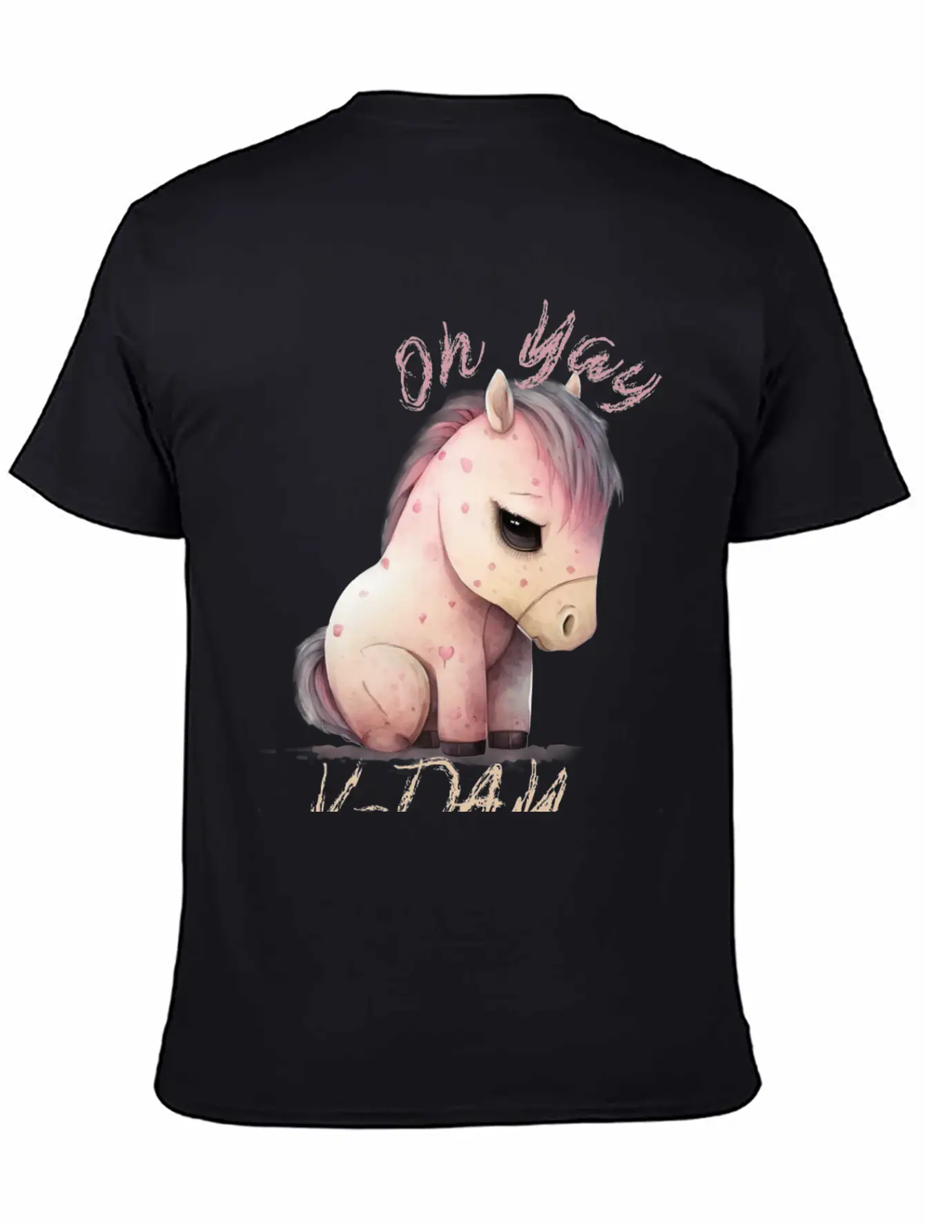 Oh Yay V-day Horse Unisex Casual T-Shirt – Clean Design For Daily Comfort