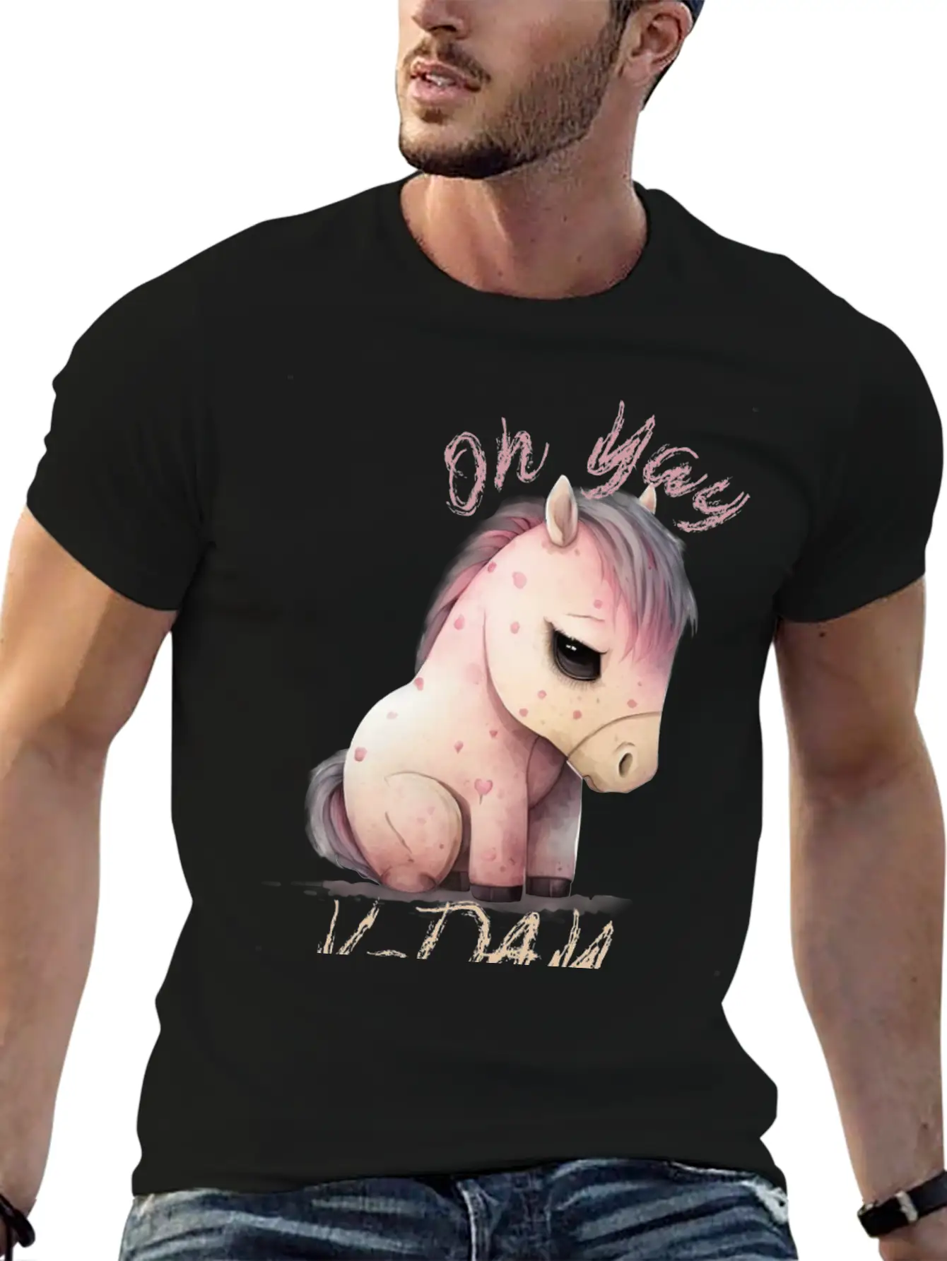 Oh Yay V-day Horse Unisex Casual T-Shirt – Clean Design For Daily Comfort