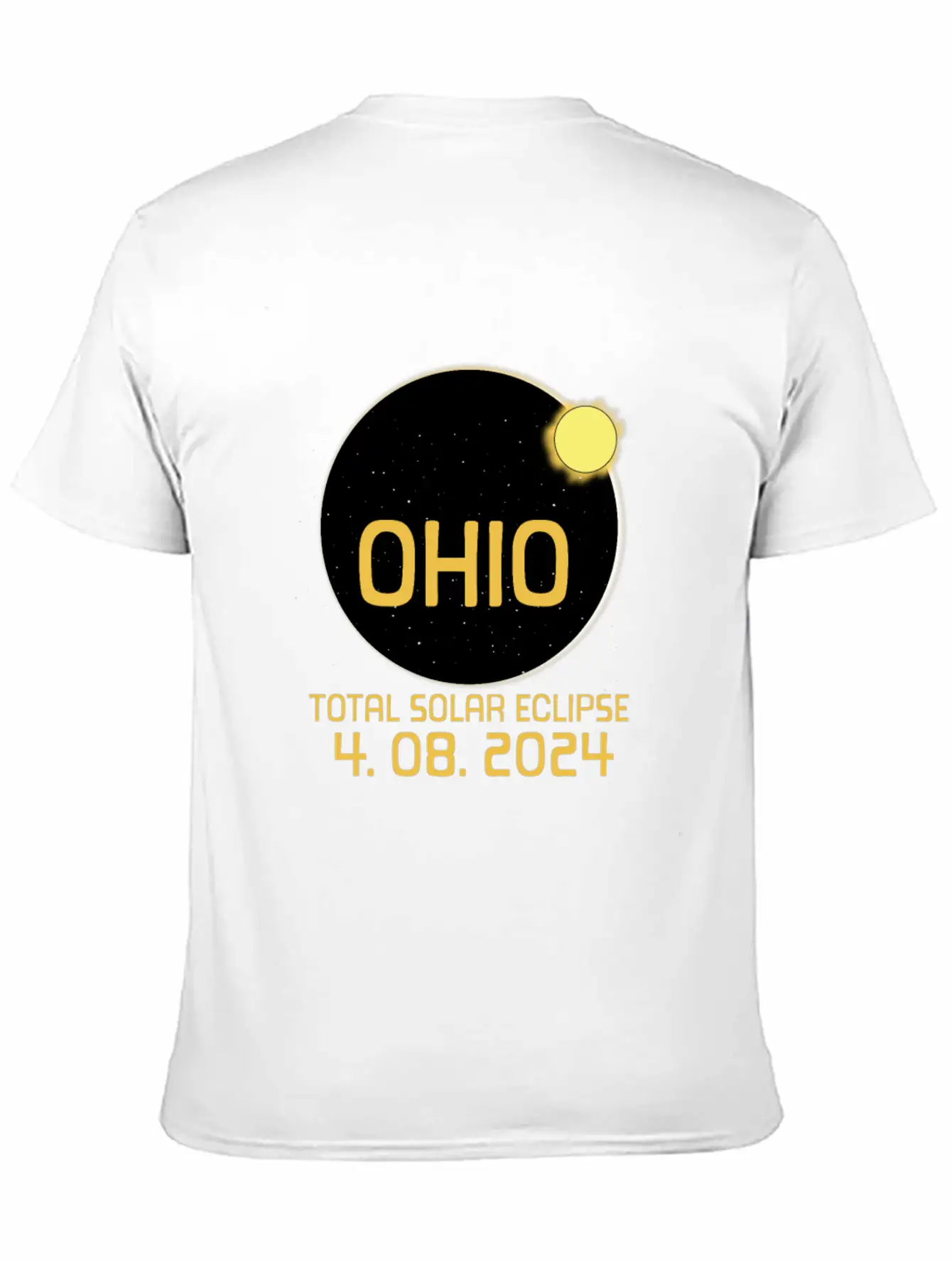 Ohio Totality Total Solar Eclipse April 8 2024 Modern Fit Casual T-Shirt – Clean And Versatile Design