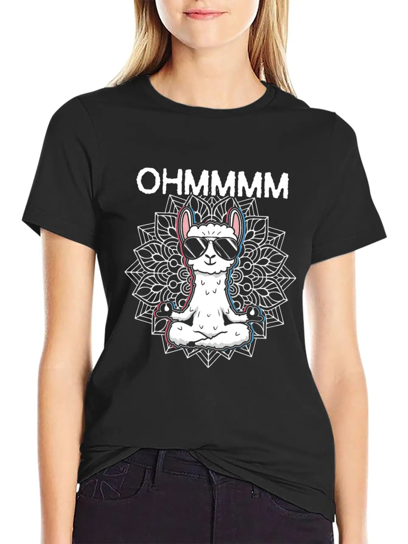Ohmmm Meditation Lama Yoga Unisex Casual T-Shirt ��� Clean Design For Daily Comfort