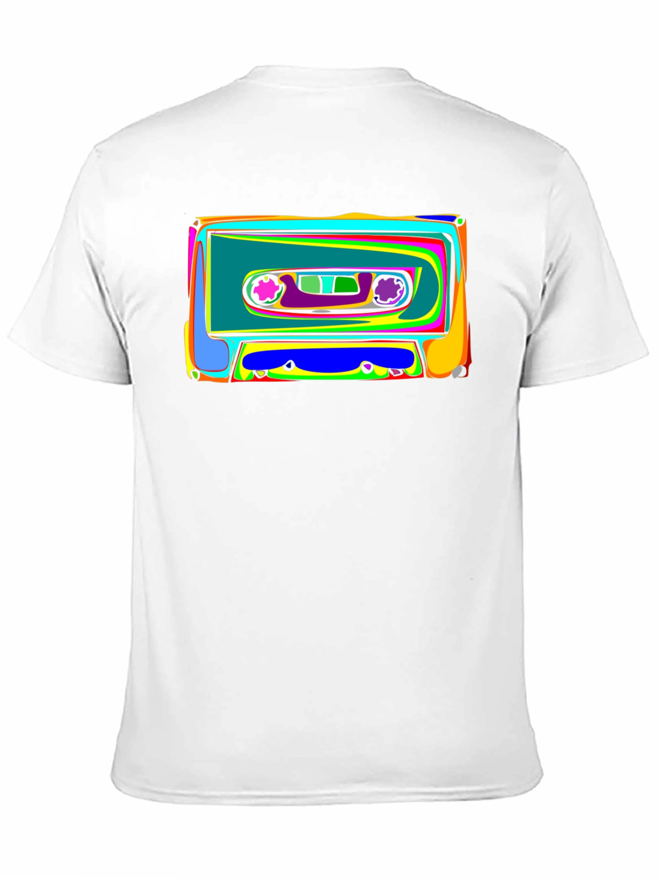 Retro Cassette Tape Graphic Tee - Black