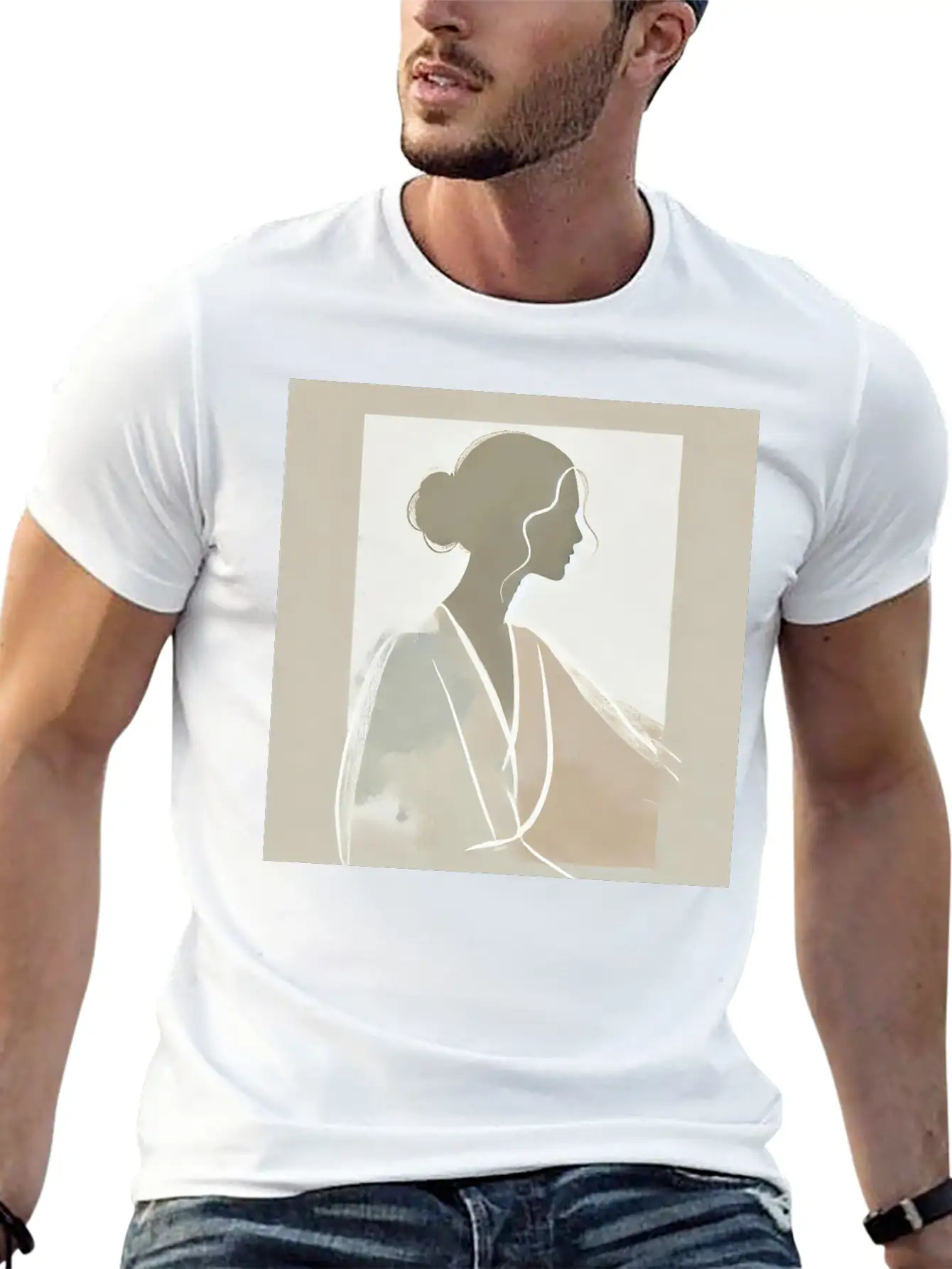 Oil Paint Modern Fit Casual T-Shirt – Clean And Versatile Design