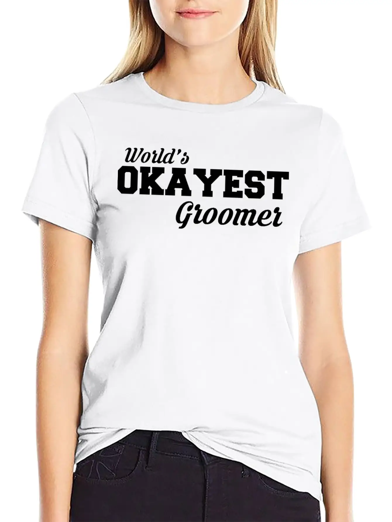Okayest Groomer Amazing T Shirt Design Unisex Casual T-Shirt – Clean Design For Daily Comfort