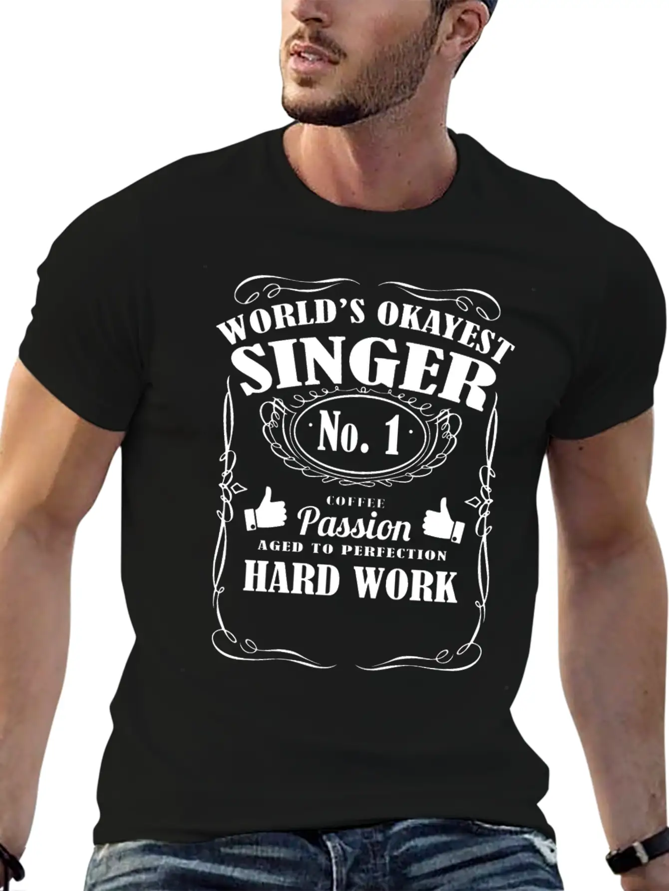 Okayest Singer In The World - Tee Shirts Lightweight Cotton T-Shirt – Daily Comfort Graphic Shirt