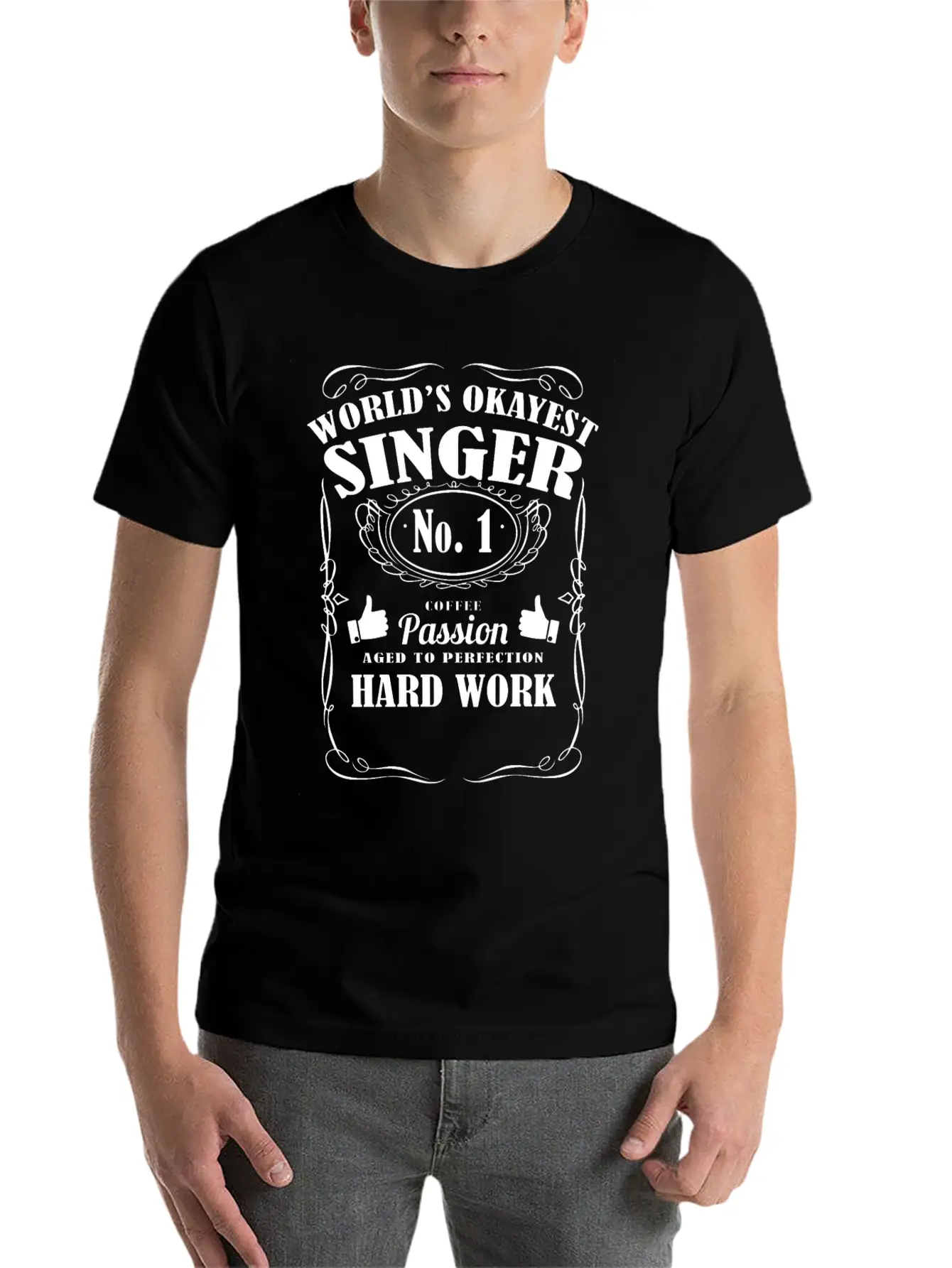 Okayest Singer In The World - Tee Shirts Lightweight Cotton T-Shirt – Daily Comfort Graphic Shirt