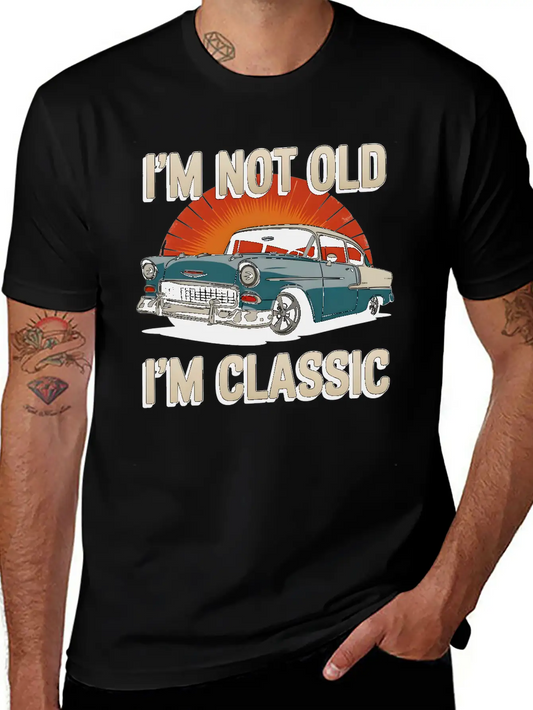 Old Car Classic Vintage Soft Cotton Short Sleeve Tee – Unisex Wardrobe Staple