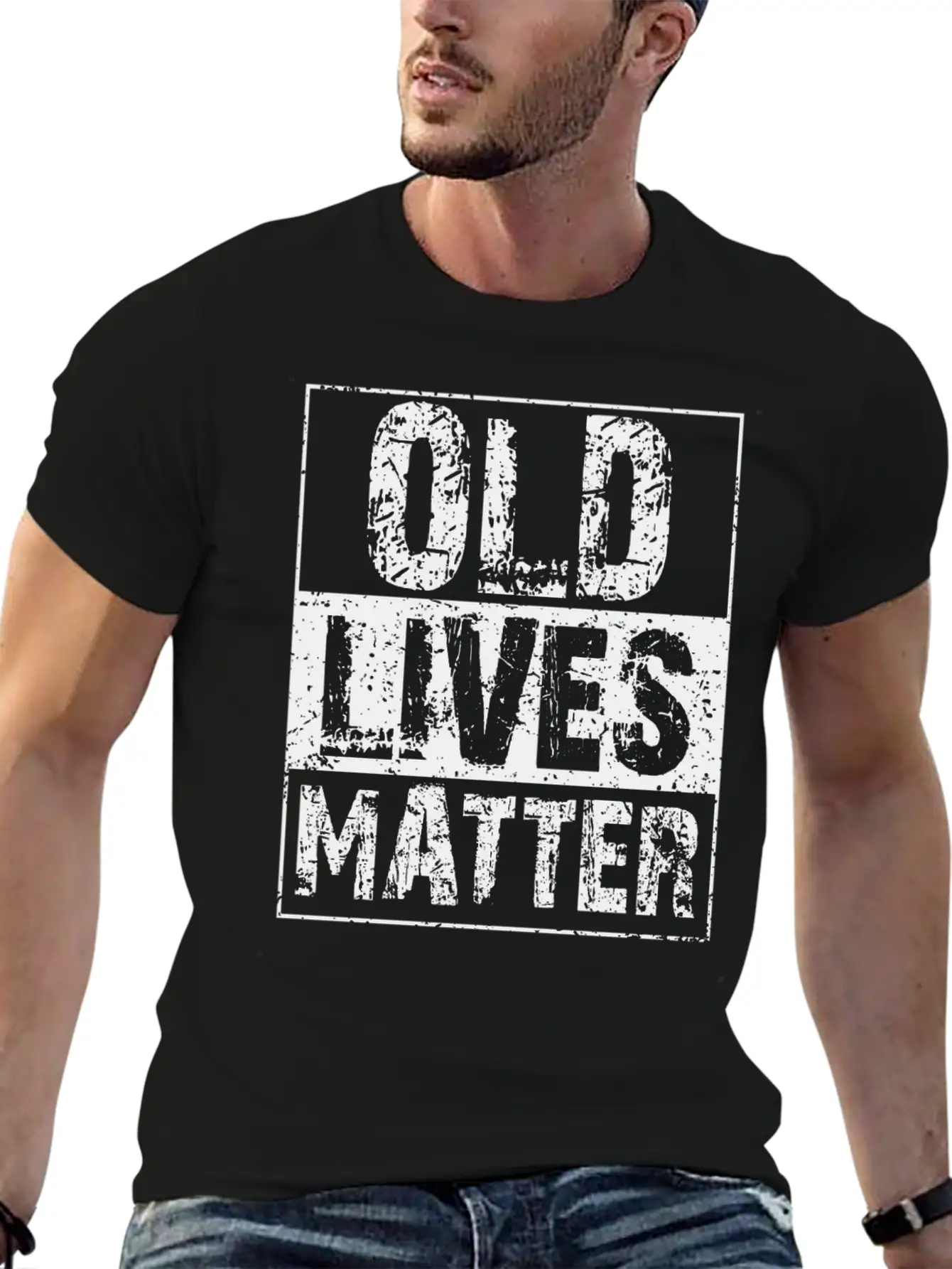Old Lives Matter - Birthday Saying 40th 50th 60th Basic Graphic T-Shirt – Daily Comfort In Soft Cotton
