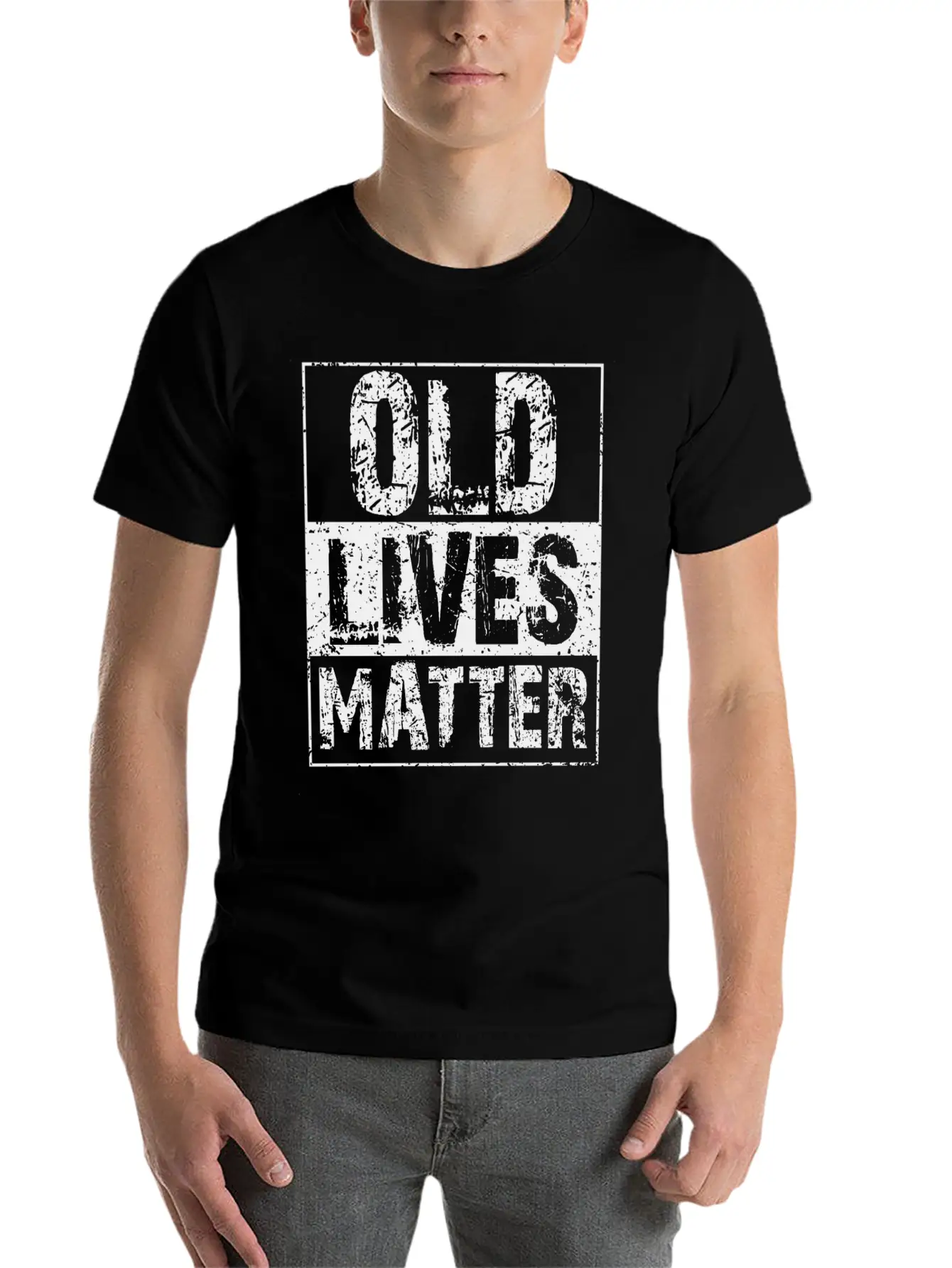 Old Lives Matter - Birthday Saying 40th 50th 60th Basic Graphic T-Shirt – Daily Comfort In Soft Cotton