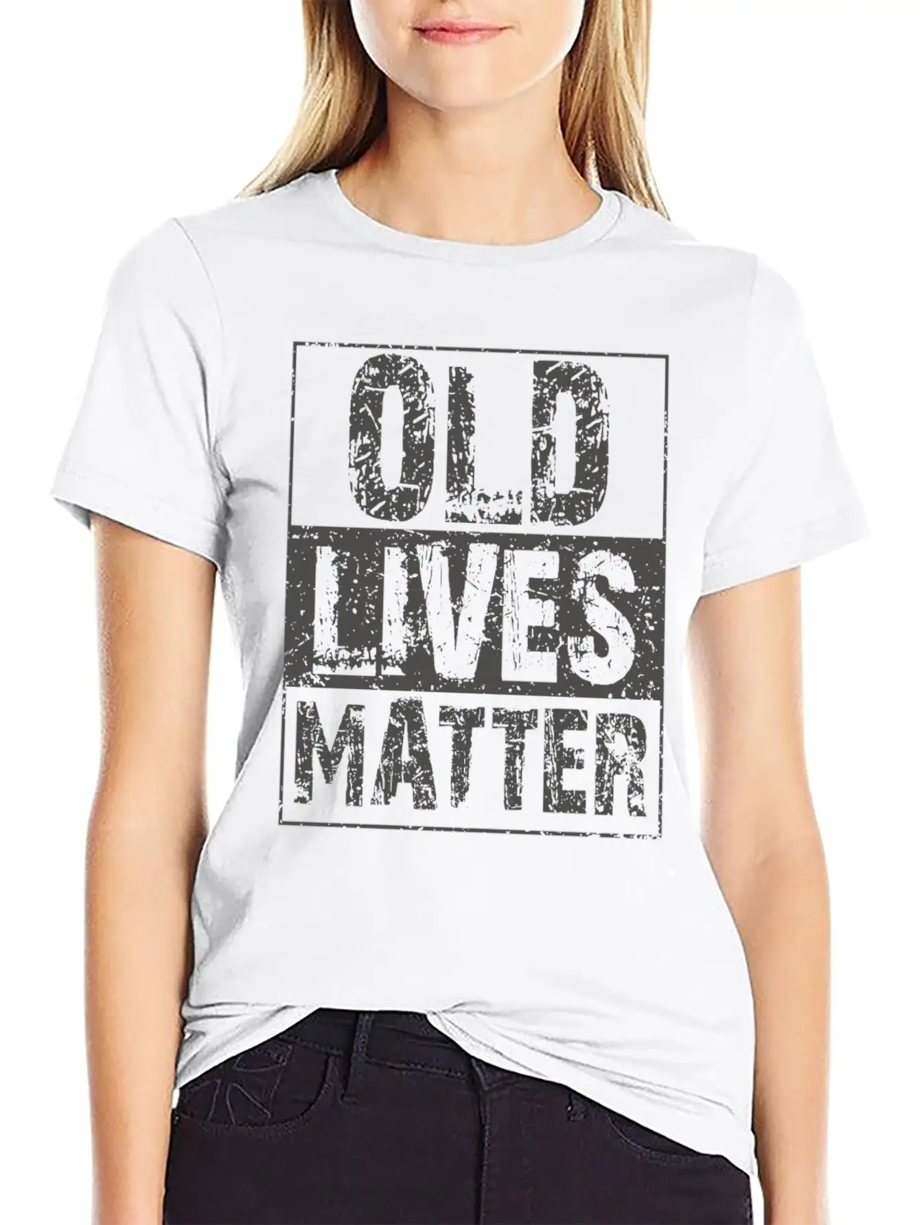 Old Lives Matter - Birthday Saying 40th 50th 60th Basic Graphic T-Shirt – Daily Comfort In Soft Cotton