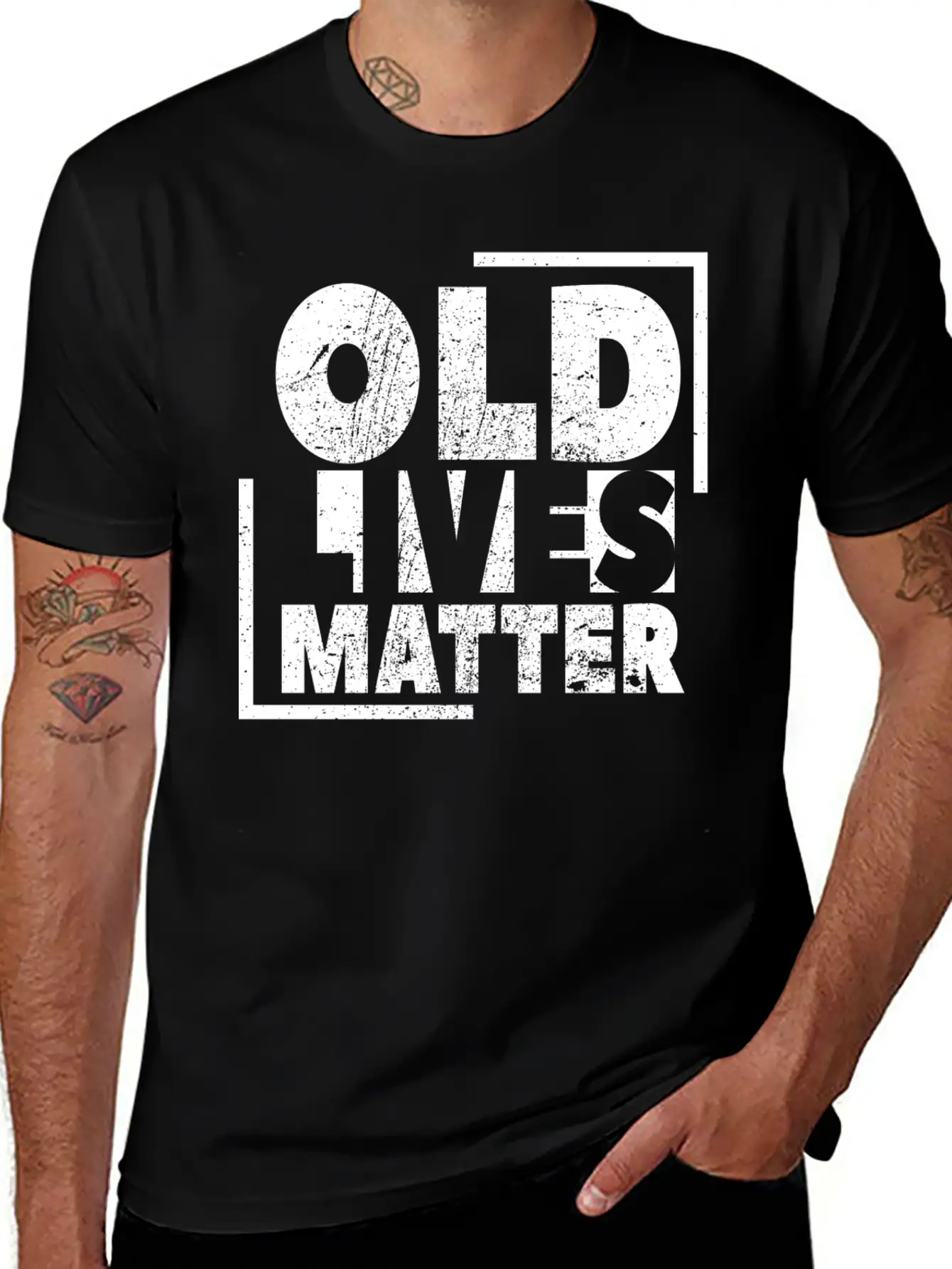 Old Lives Matter - Grandpa Grandma Old Pension Lightweight Cotton T-Shirt – Daily Comfort Graphic Shirt