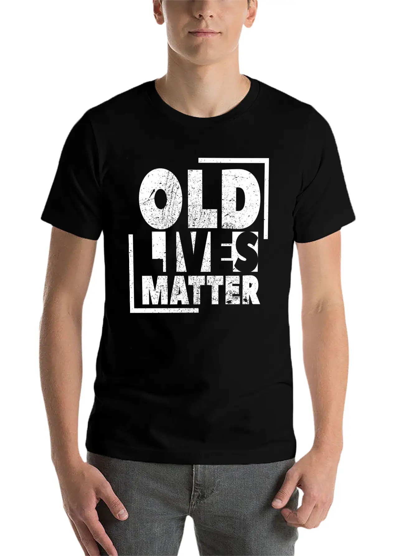 Old Lives Matter - Grandpa Grandma Old Pension Lightweight Cotton T-Shirt – Daily Comfort Graphic Shirt