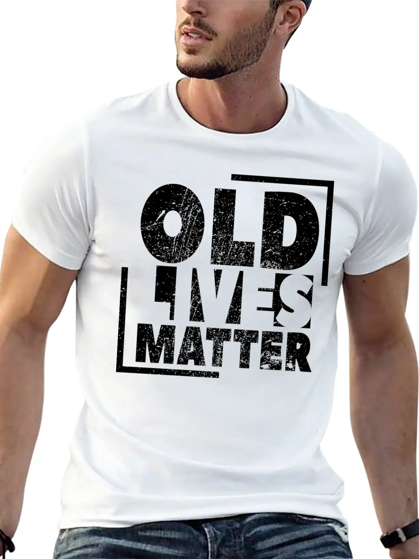 Old Lives Matter - Grandpa Grandma Old Pension Lightweight Cotton T-Shirt – Daily Comfort Graphic Shirt