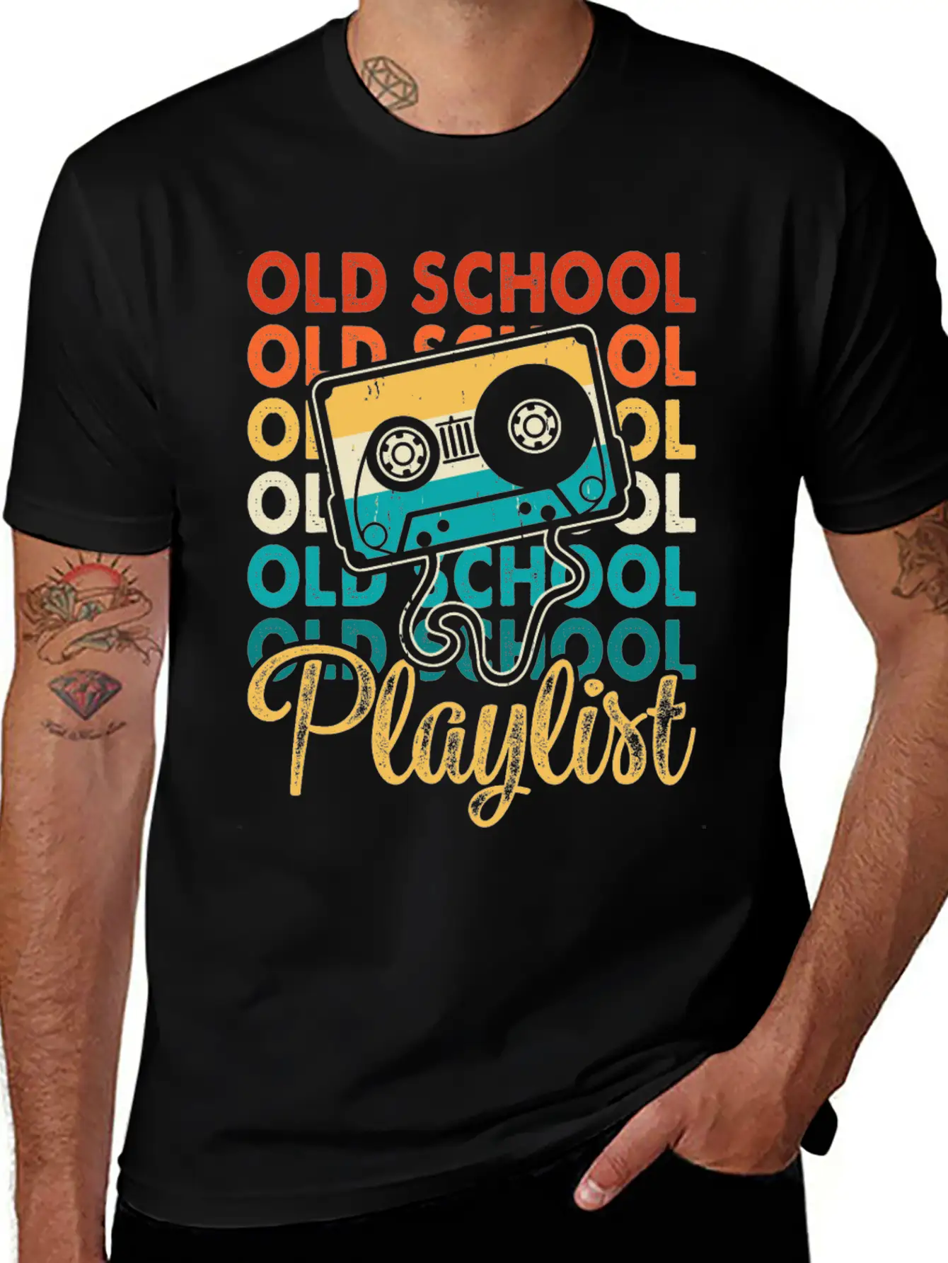 Old School Playlist 18 Soft Cotton Short Sleeve Tee – Unisex Wardrobe Staple