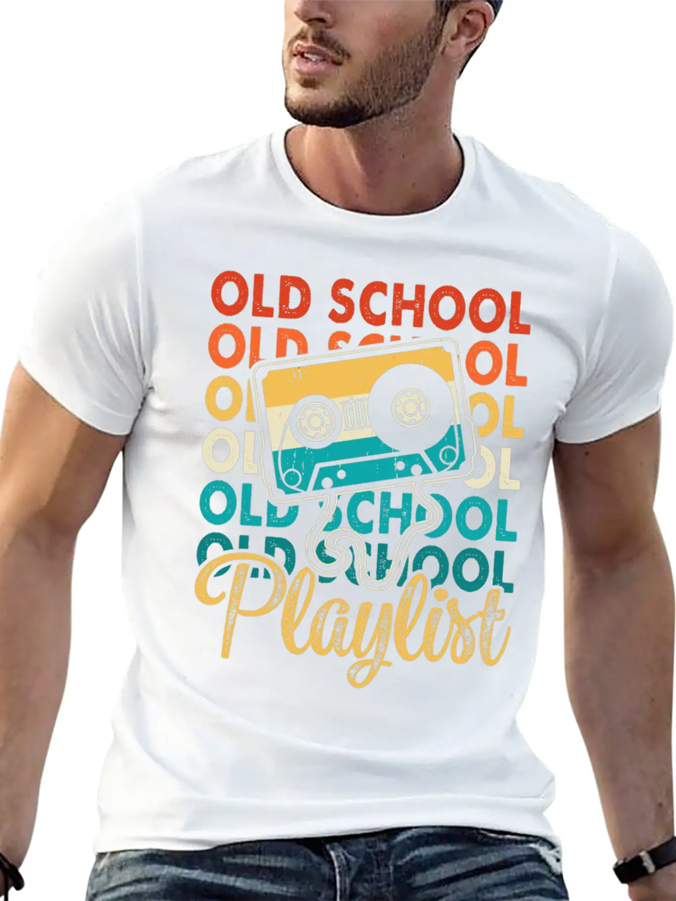 Old School Playlist 18 Soft Cotton Short Sleeve Tee – Unisex Wardrobe Staple