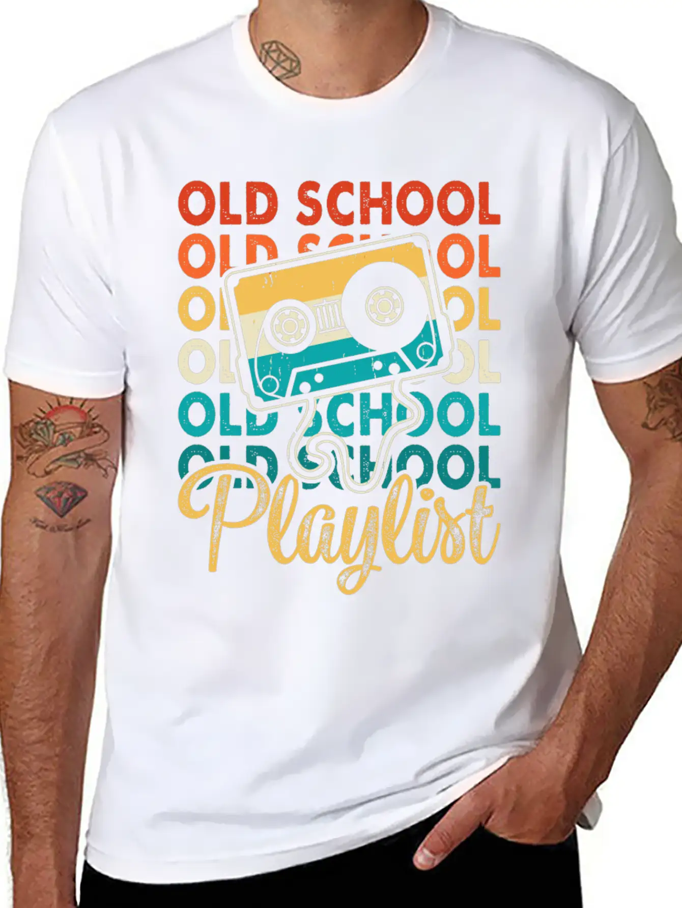 Old School Playlist 18 Soft Cotton Short Sleeve Tee – Unisex Wardrobe Staple
