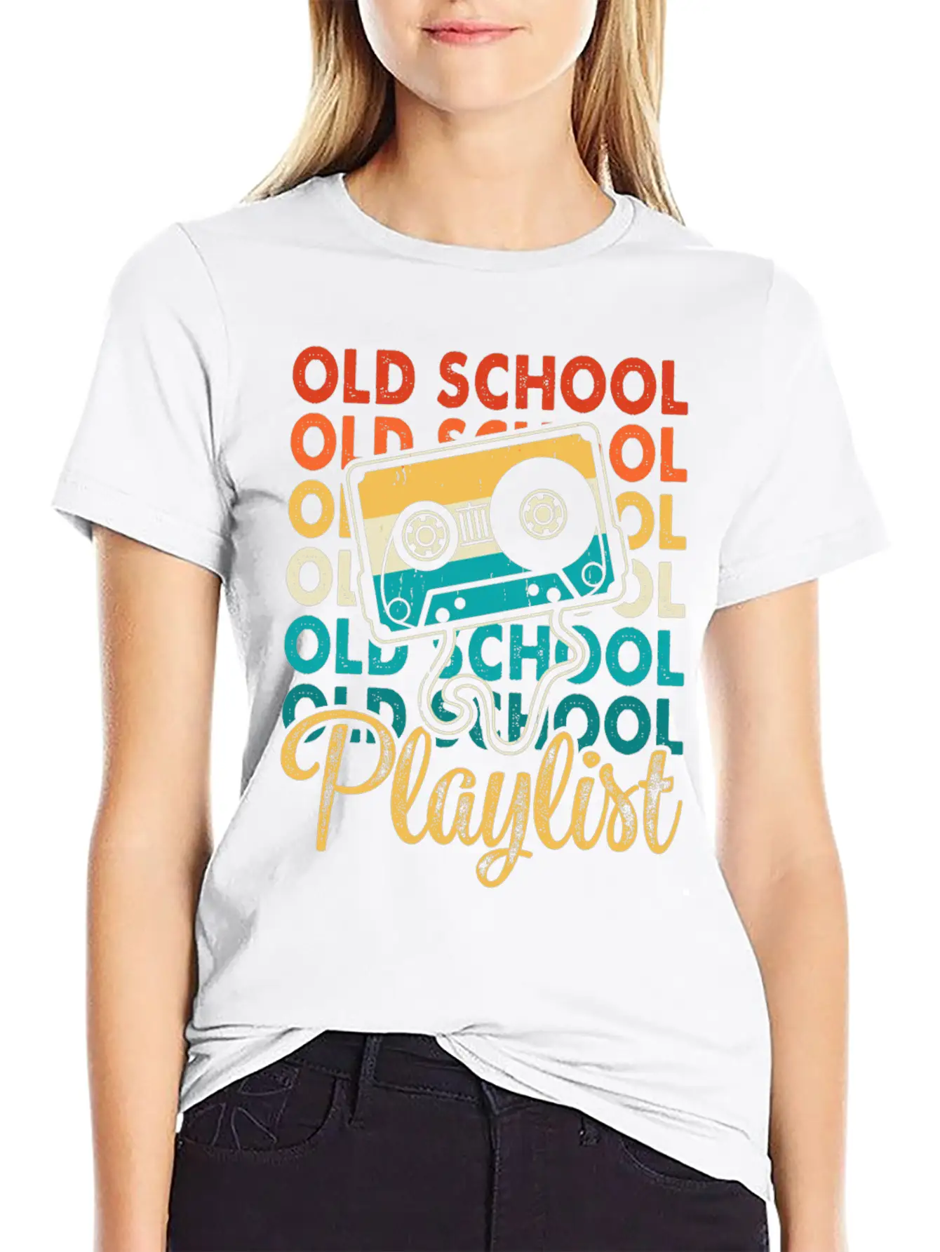 Old School Playlist 18 Soft Cotton Short Sleeve Tee – Unisex Wardrobe Staple
