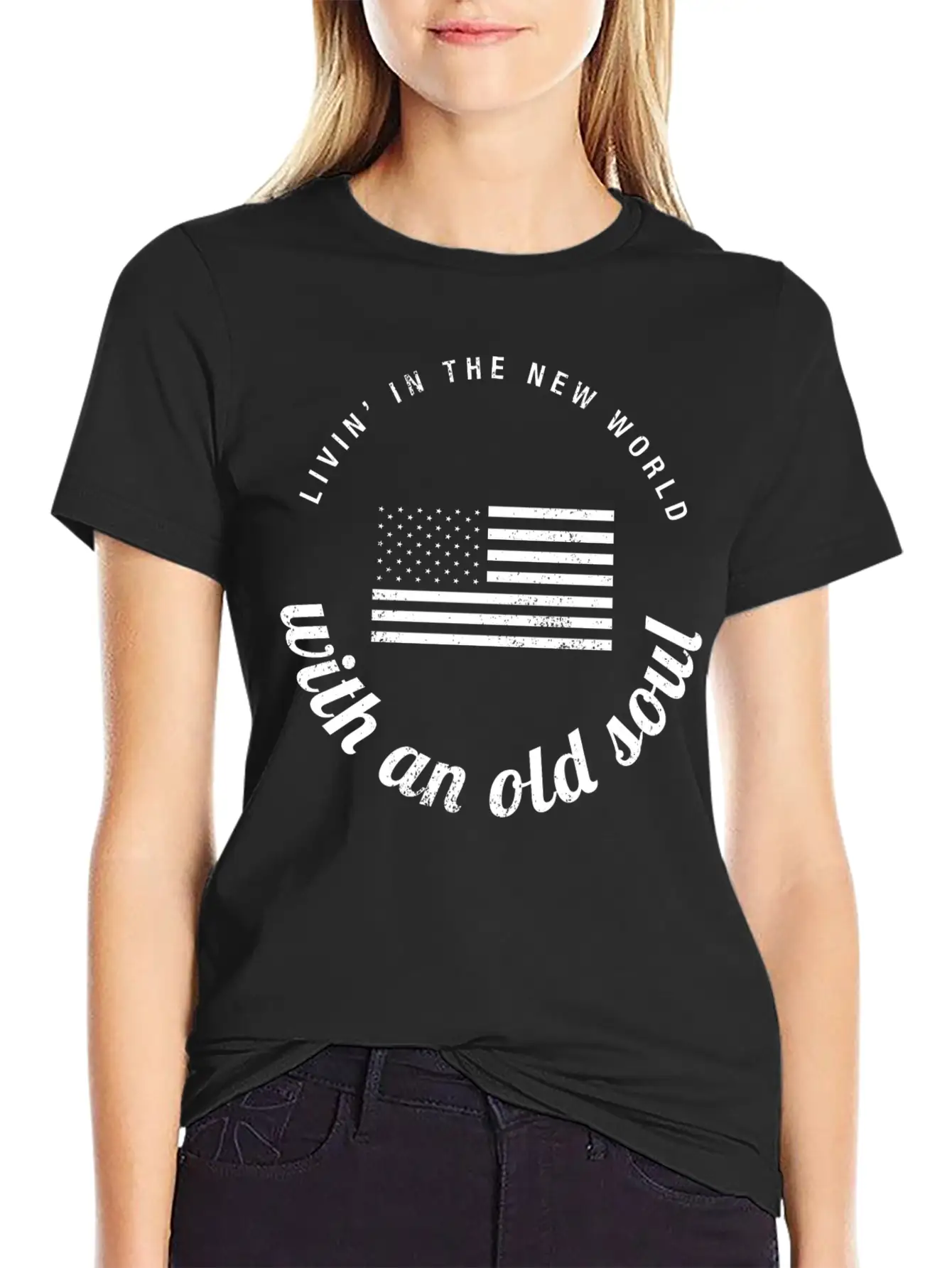 Old Soul New World Circle 2 Modern Fit Casual T-Shirt – Clean And Versatile Design