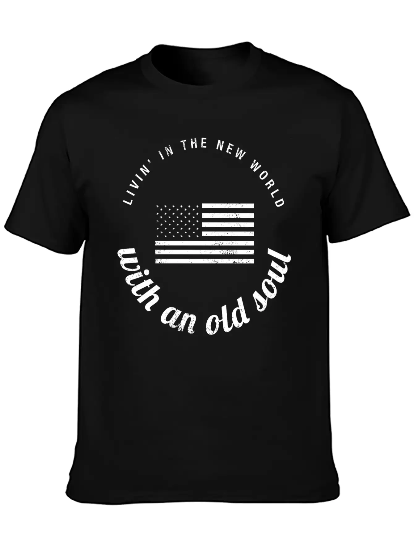 Old Soul New World Circle 2 Modern Fit Casual T-Shirt – Clean And Versatile Design