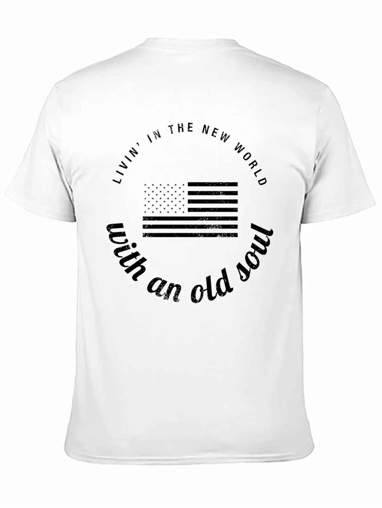 Old Soul New World Circle 2 Modern Fit Casual T-Shirt – Clean And Versatile Design