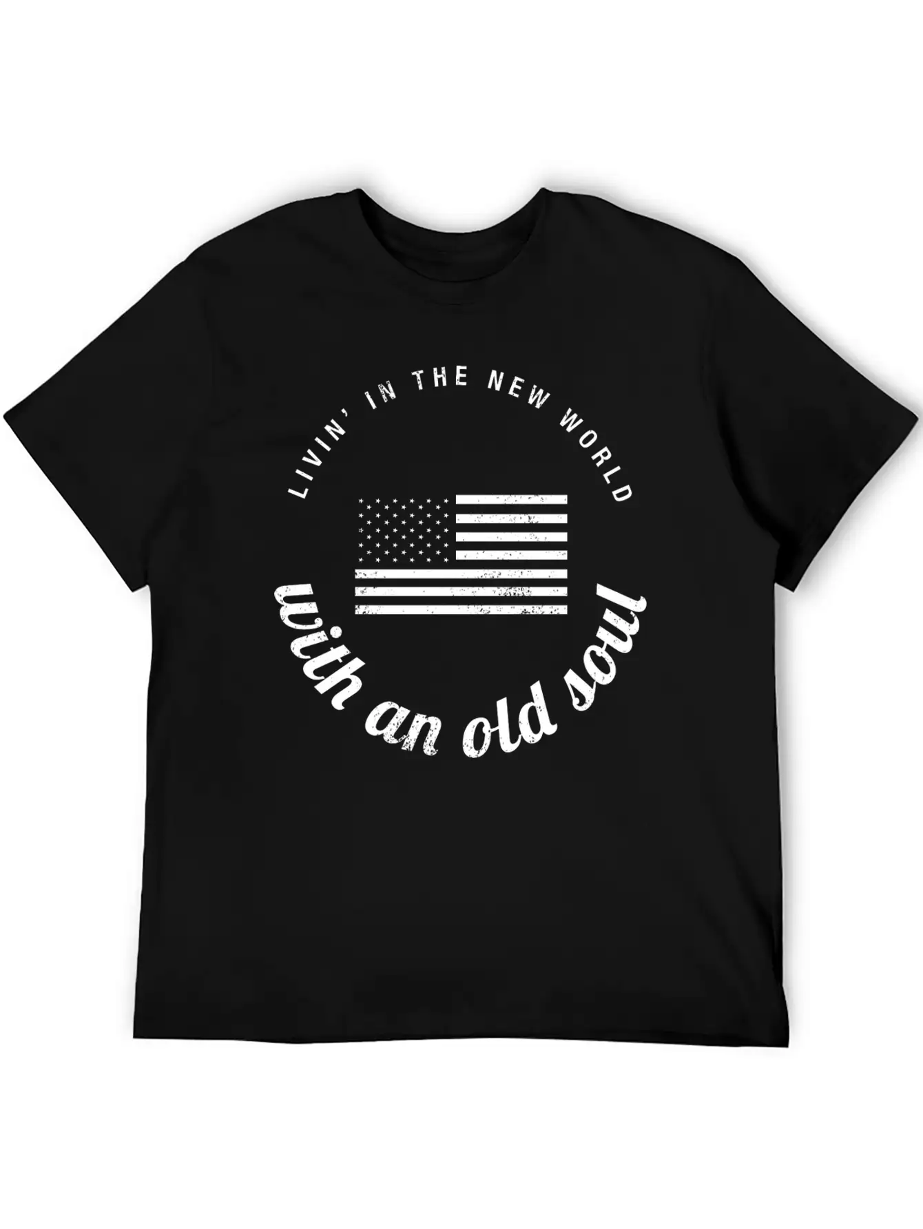 Old Soul New World Circle 2 Modern Fit Casual T-Shirt – Clean And Versatile Design