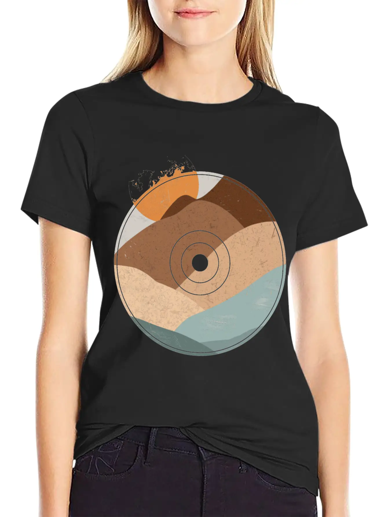 Old Sound Recordings Or Old Vinyl Records Lightweight Cotton T-Shirt – Daily Comfort Graphic Shirt