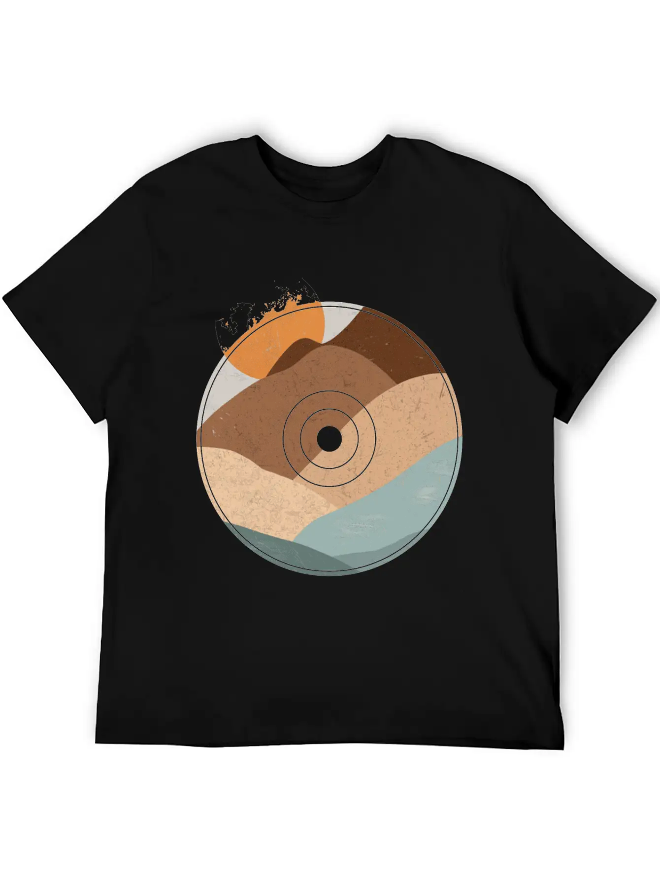 Old Sound Recordings Or Old Vinyl Records Lightweight Cotton T-Shirt – Daily Comfort Graphic Shirt