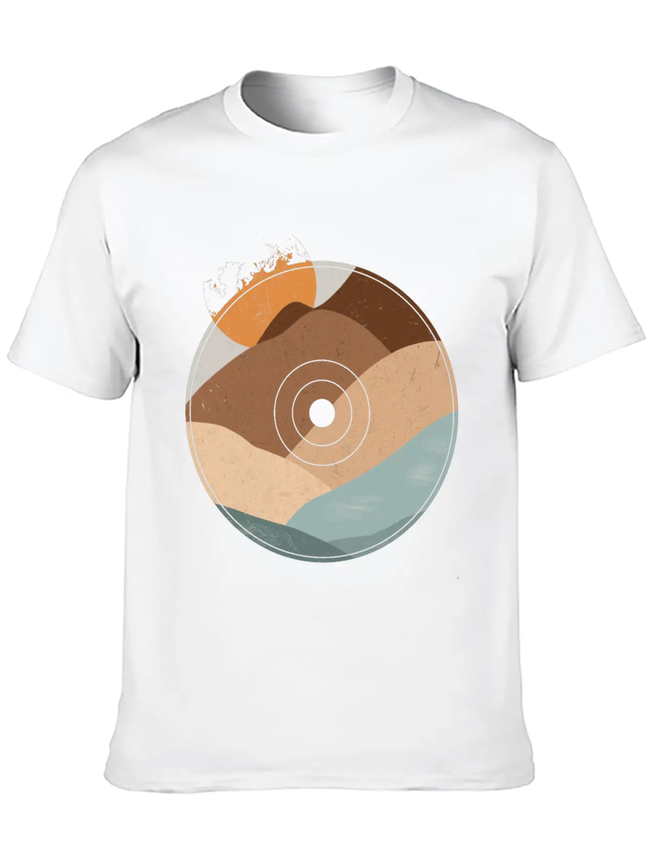 Old Sound Recordings Or Old Vinyl Records Lightweight Cotton T-Shirt – Daily Comfort Graphic Shirt