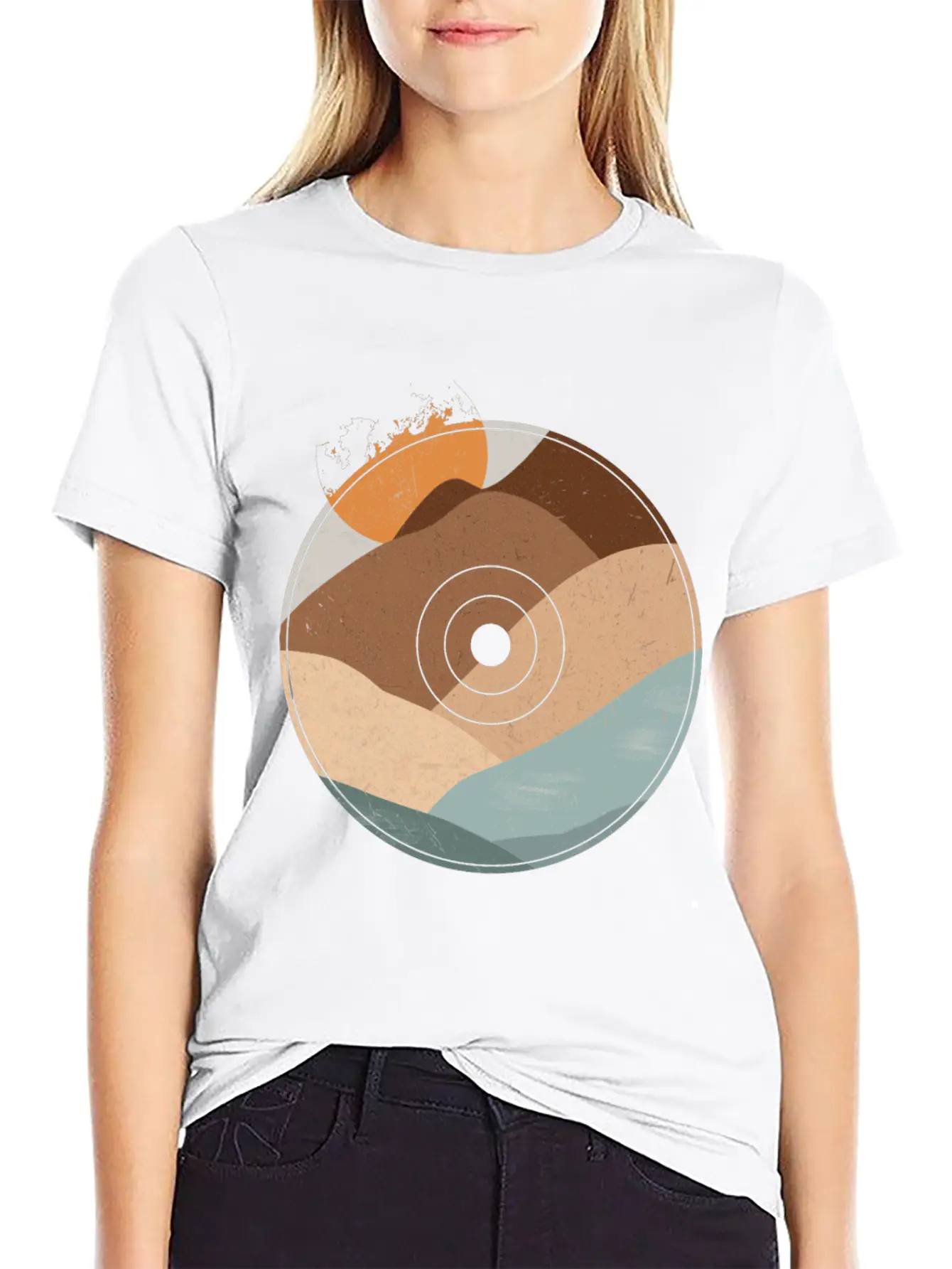 Old Sound Recordings Or Old Vinyl Records Lightweight Cotton T-Shirt – Daily Comfort Graphic Shirt